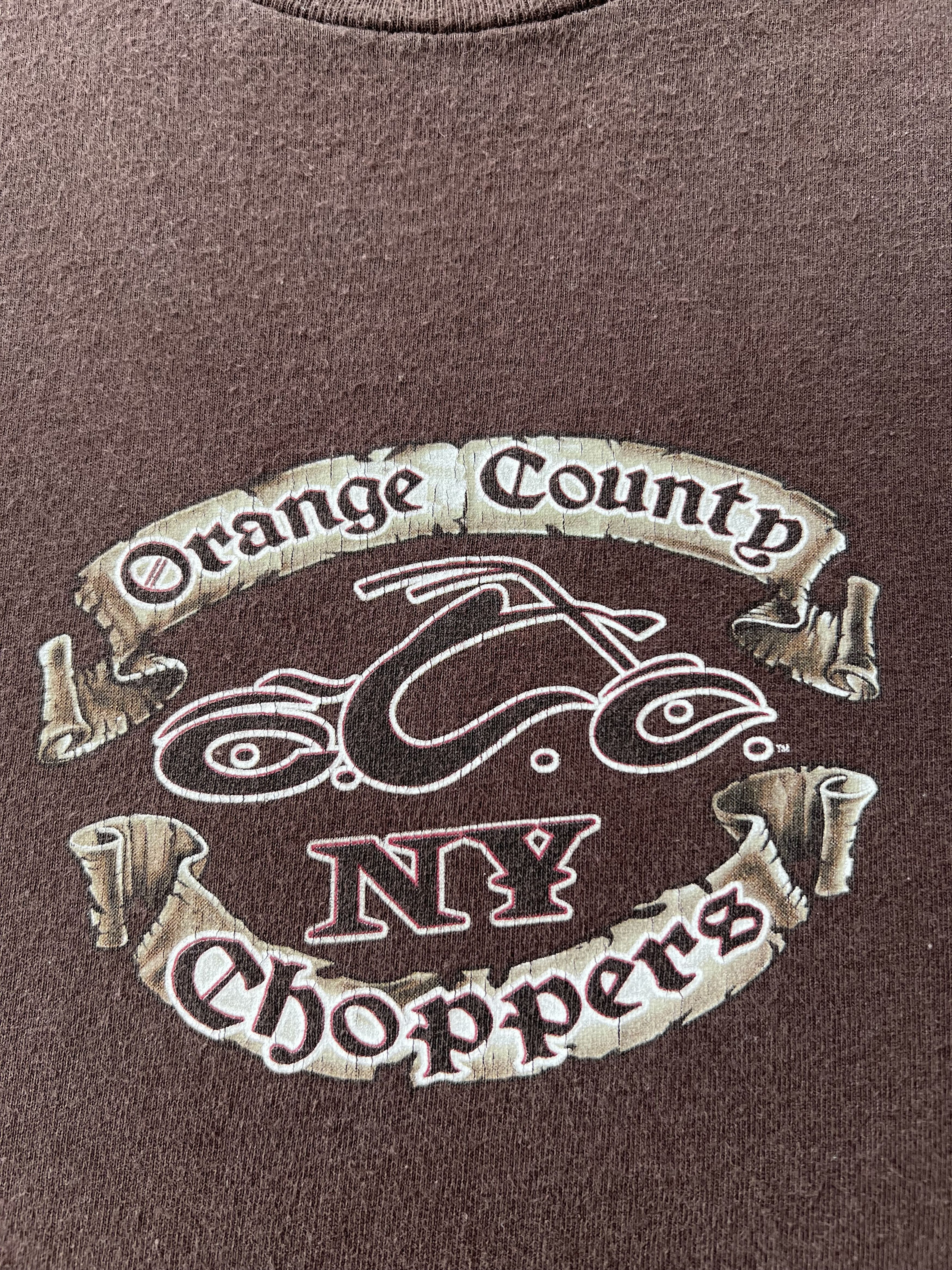 Vintage Vintage 2000s Orange Country Choppers Bulldog Long Sleeve Size US L / EU 52-54 / 3 - 4 Thumbnail