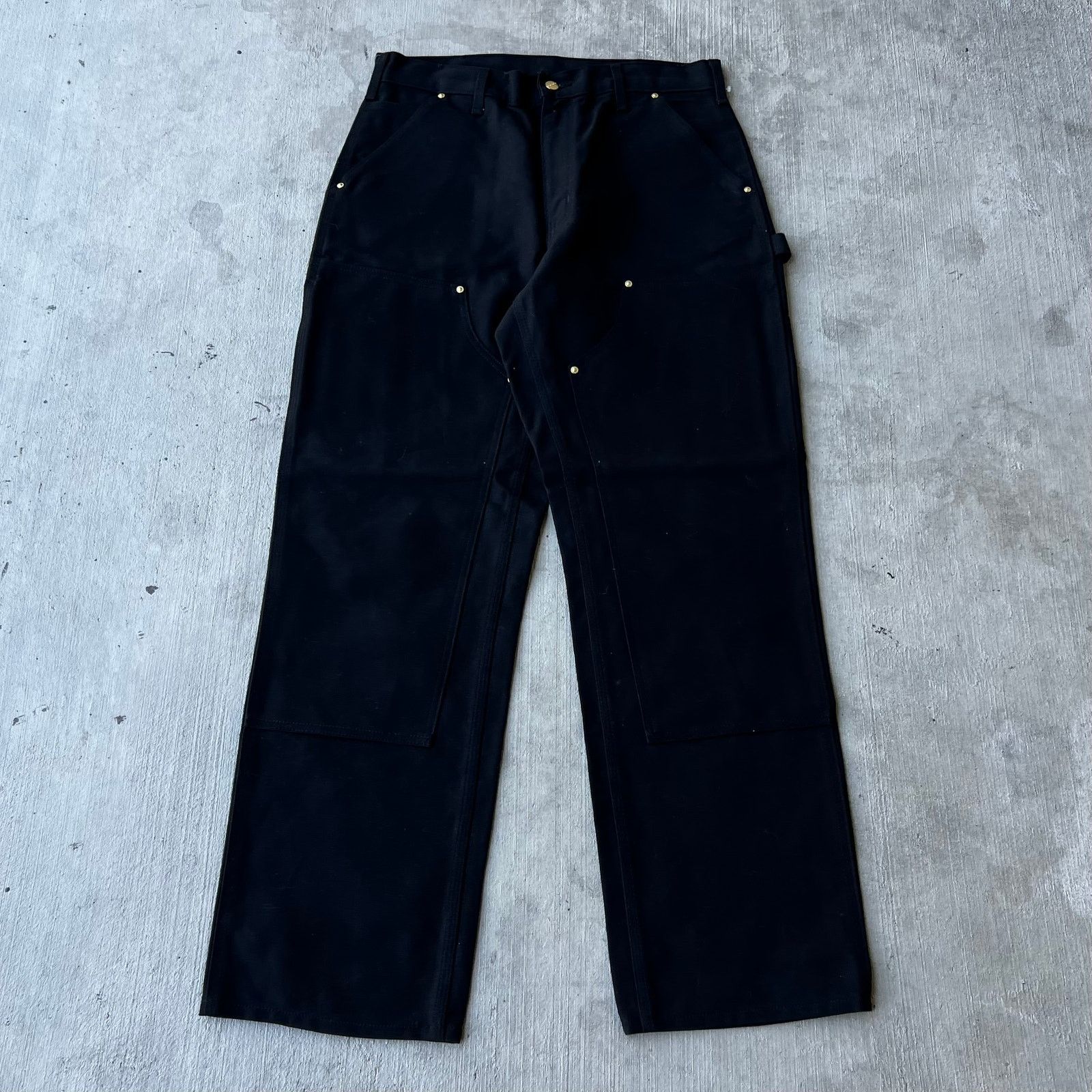 Carhartt × Vintage Carhartt black double knee work wear carpenter pants Size US 33 - 1 Thumbnail