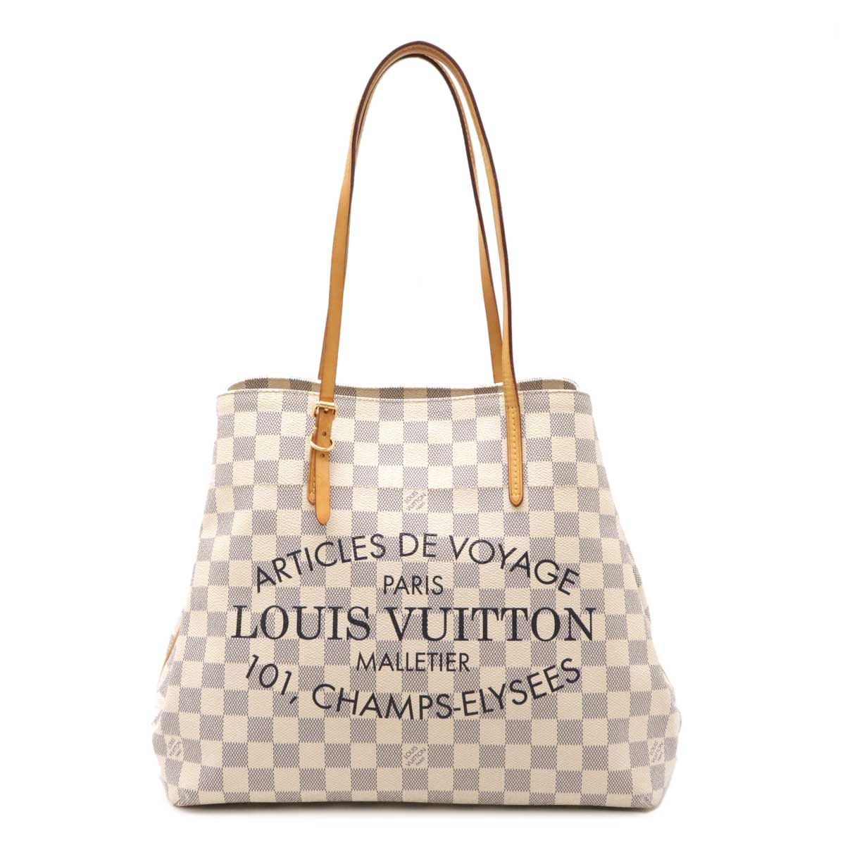 Louis Vuitton Louis Vuitton Damier Azur Cabas Pm 2Way Bag N41376 Canvas Shoulder Bag N41376 in White, Women's