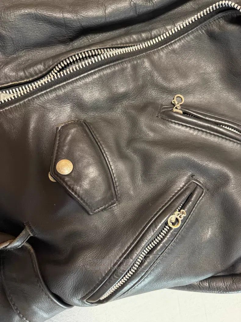 Schott Schott Heavy motorcycle leather jacket Size US XXS / EU 40 - 7 Thumbnail