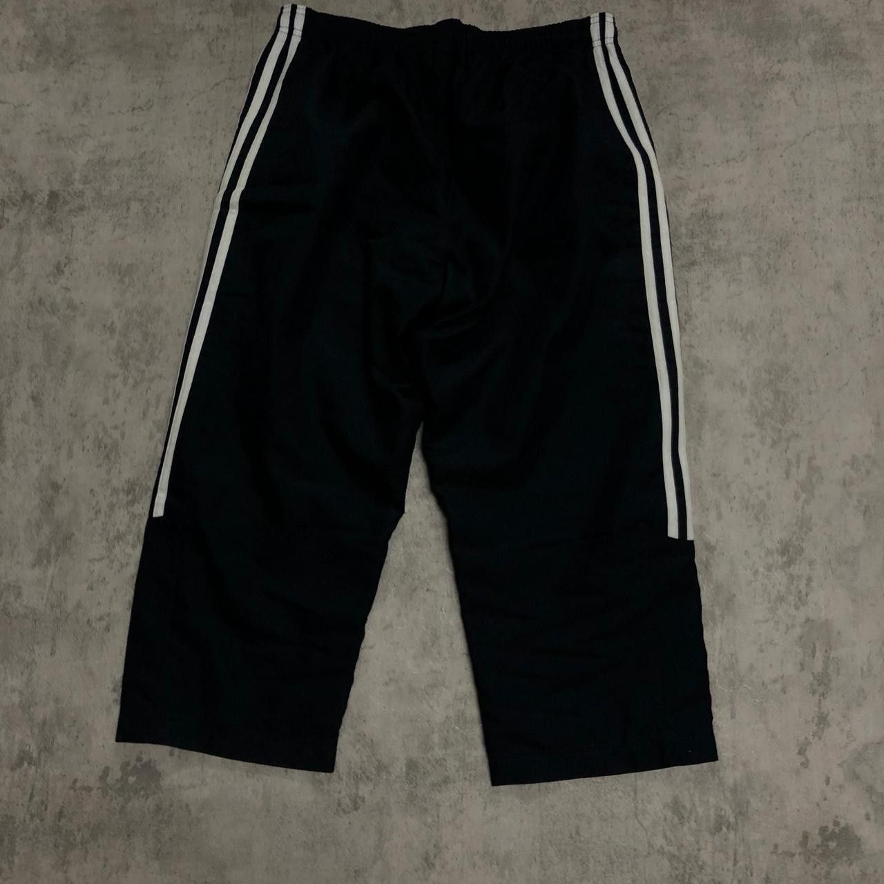 Adidas Adidas black & white 3-stripe track pants sportswear Size US 30 / EU 46 - 5 Thumbnail