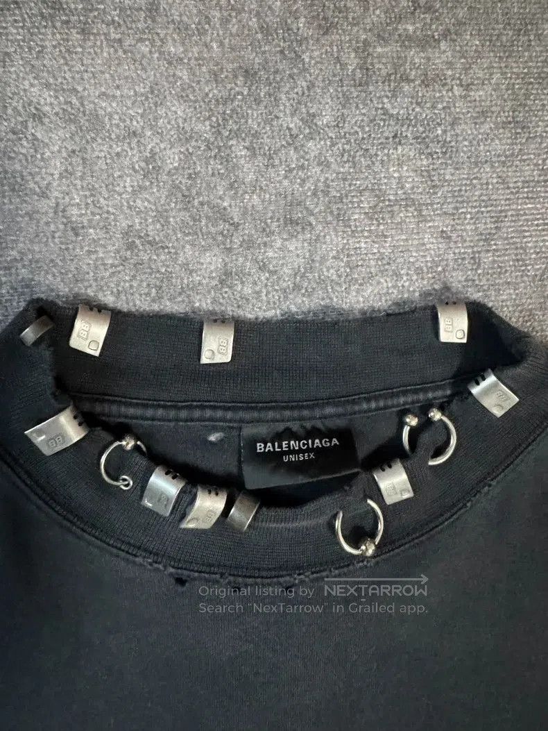 Balenciaga Balenciaga Perforated Lighter Iron Sheet Collar Pierced Sho Size US M / EU 48-50 / 2 - 3 Thumbnail