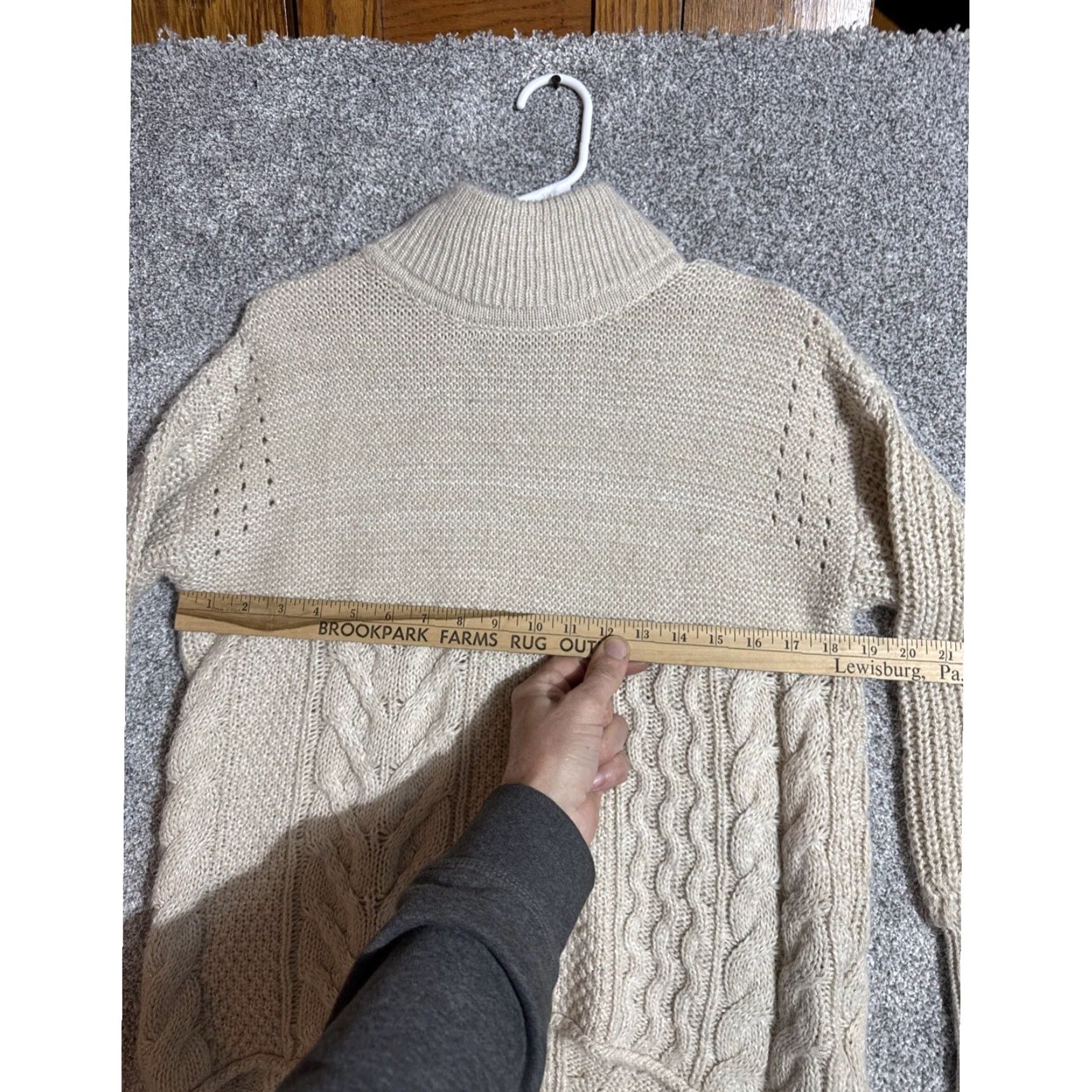 Vintage Simply Vera Vera Wang Sweater Womens Size M Cable Knit Scandinavian Lagenlook Size M / US 6-8 / IT 42-44 - 3 Thumbnail