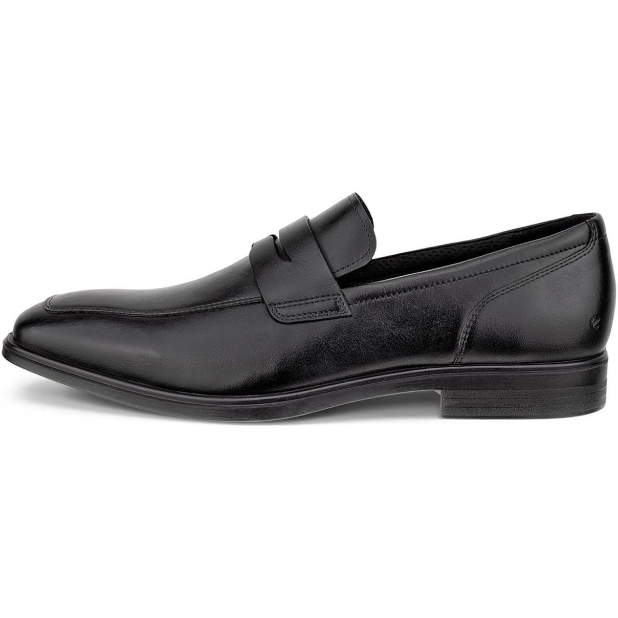 Ecco ECCO MEN'S 48 QUEENSTOWN GENUINE LEATHER BLACK PENNY LOAFER Size US 14 / EU 47 - 9 Thumbnail