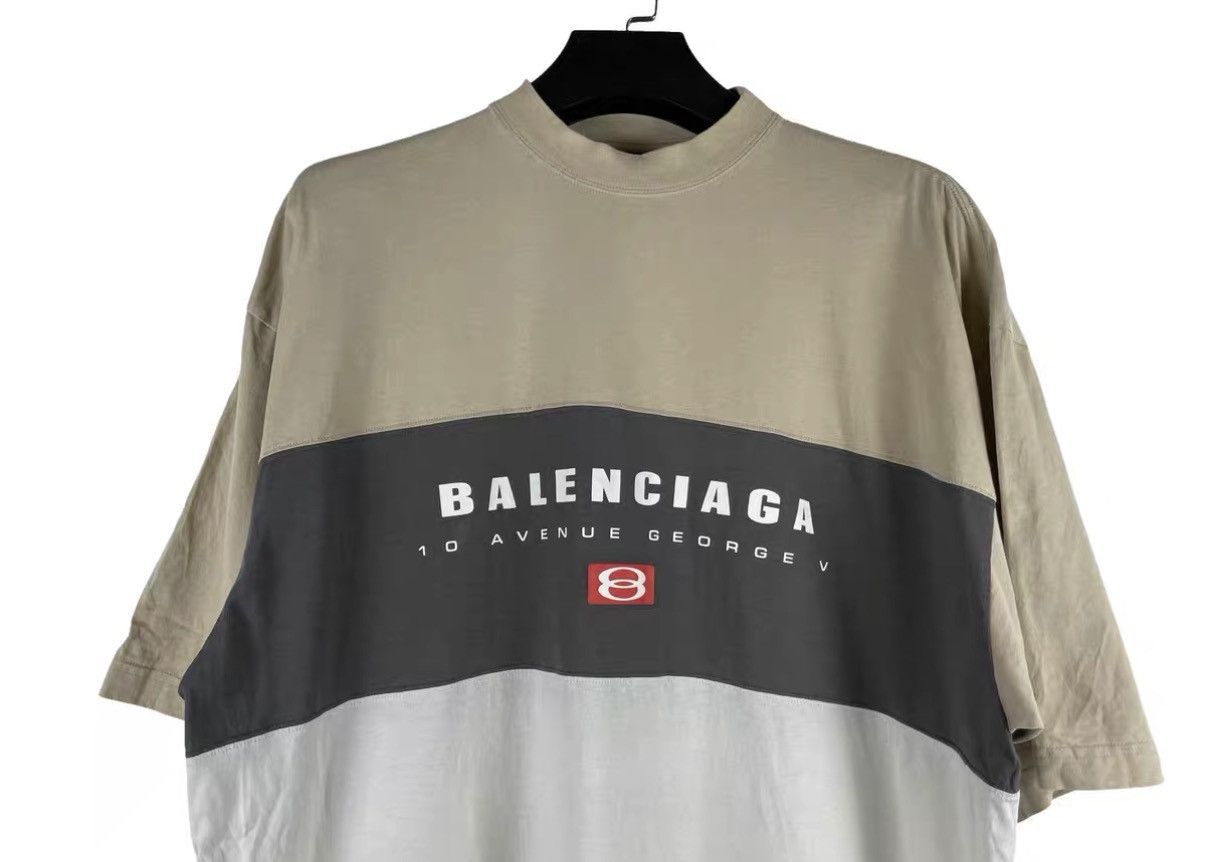 Balenciaga Balenciaga 25SS 10 Avenue George V Paneled Short Sleeve J31 Size US S / EU 44-46 / 1 - 3 Thumbnail
