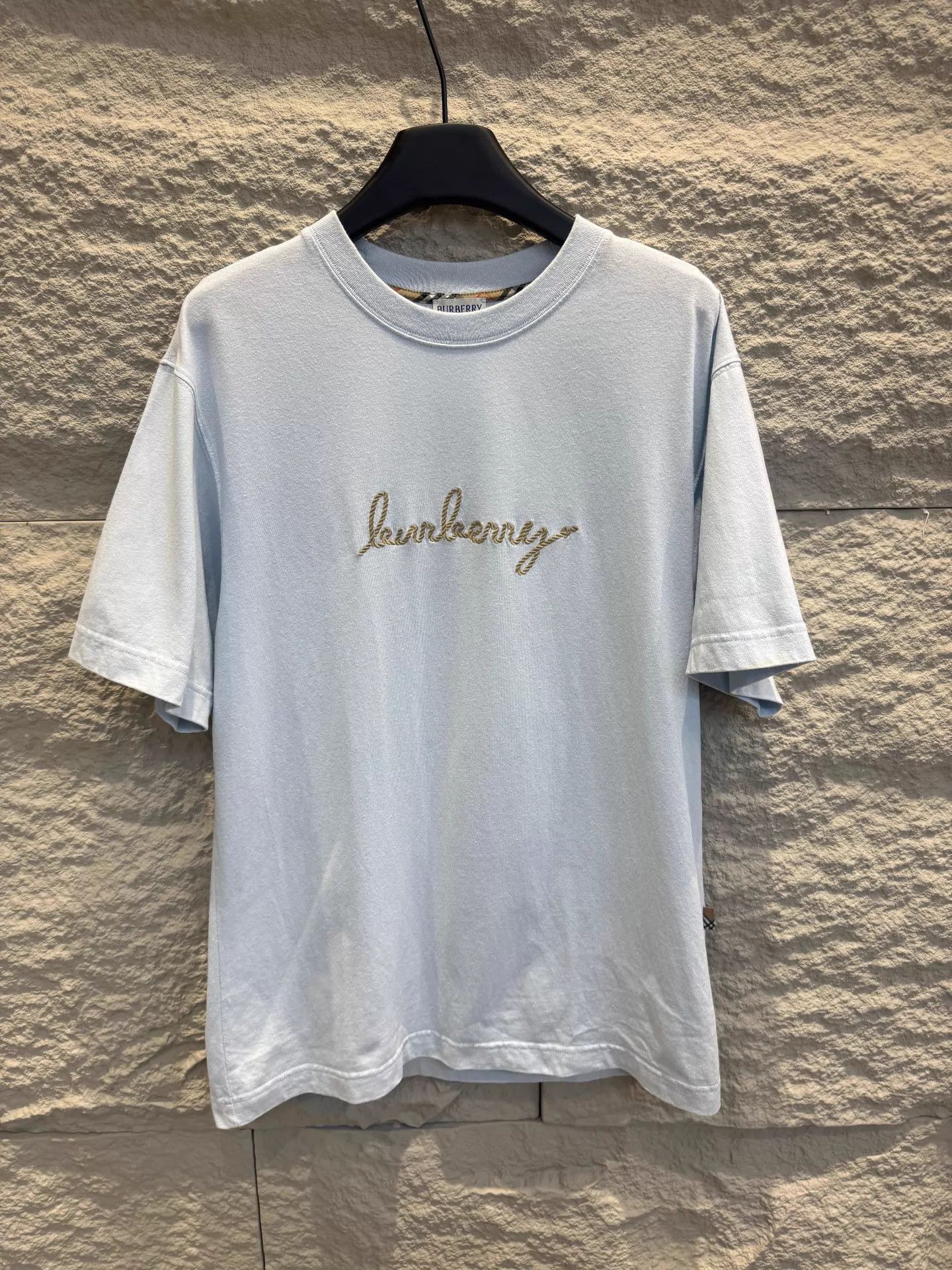 Burberry Burberry Slate Blue Short Sleeve Tee M Size US M / EU 48-50 / 2 - 1 Thumbnail