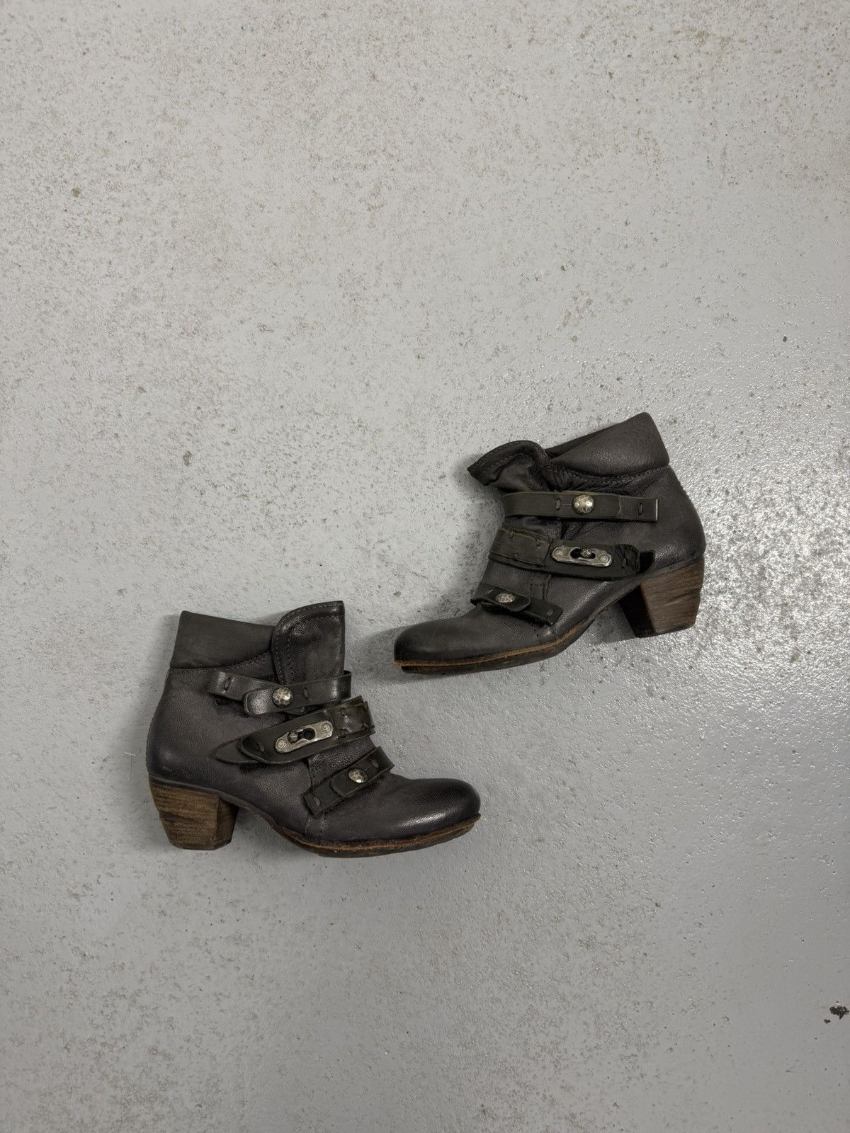 Vintage A.S.98 Leather Buckle Boots