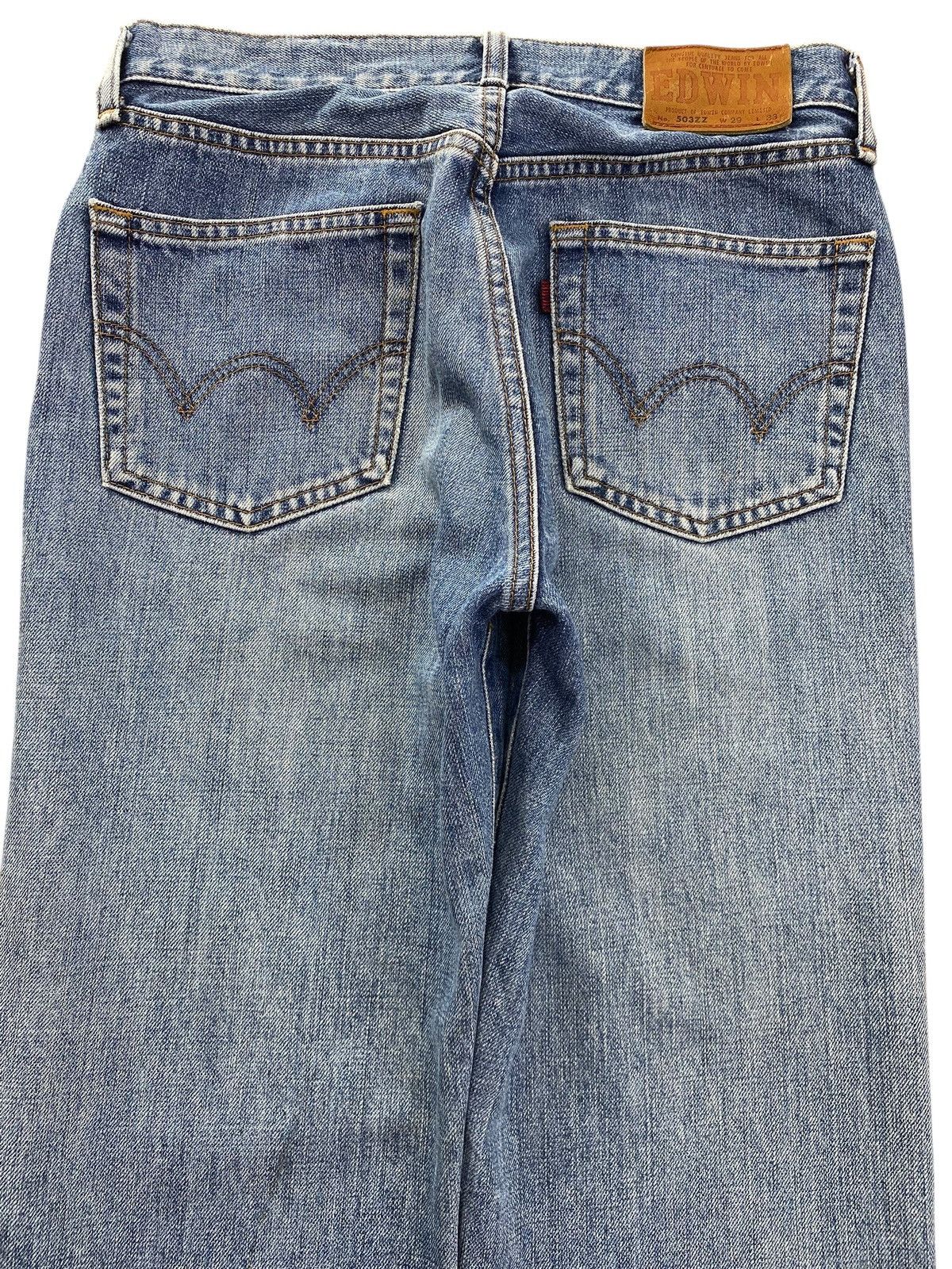 Edwin Edwin 503 High Waist Blue Wash Style Straight Leg Jeans Size US 28 / EU 44 - 4 Thumbnail
