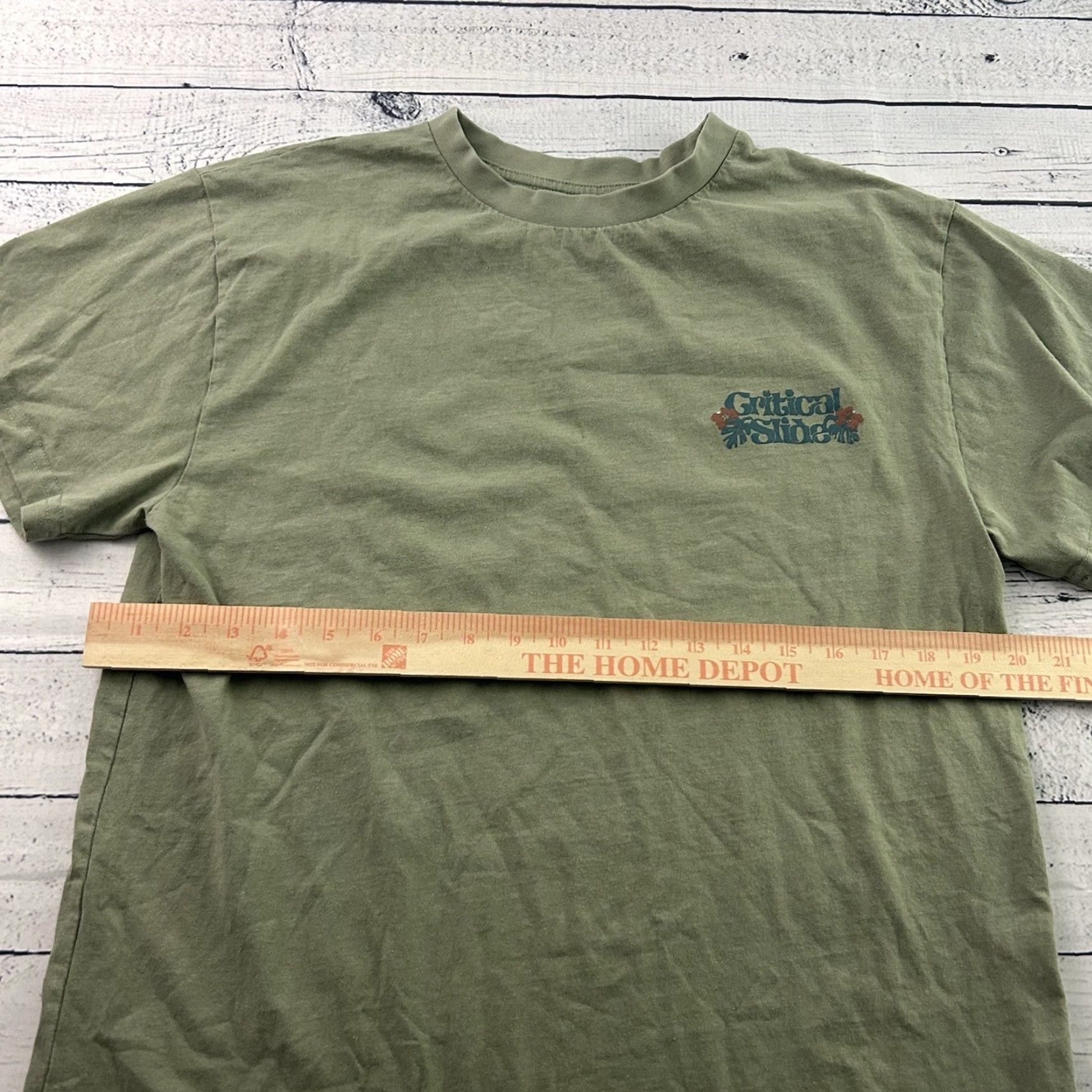 Vintage Critical Slide Short Sleeve Shirt Men's Large Green Size US L / EU 52-54 / 3 - 5 Thumbnail