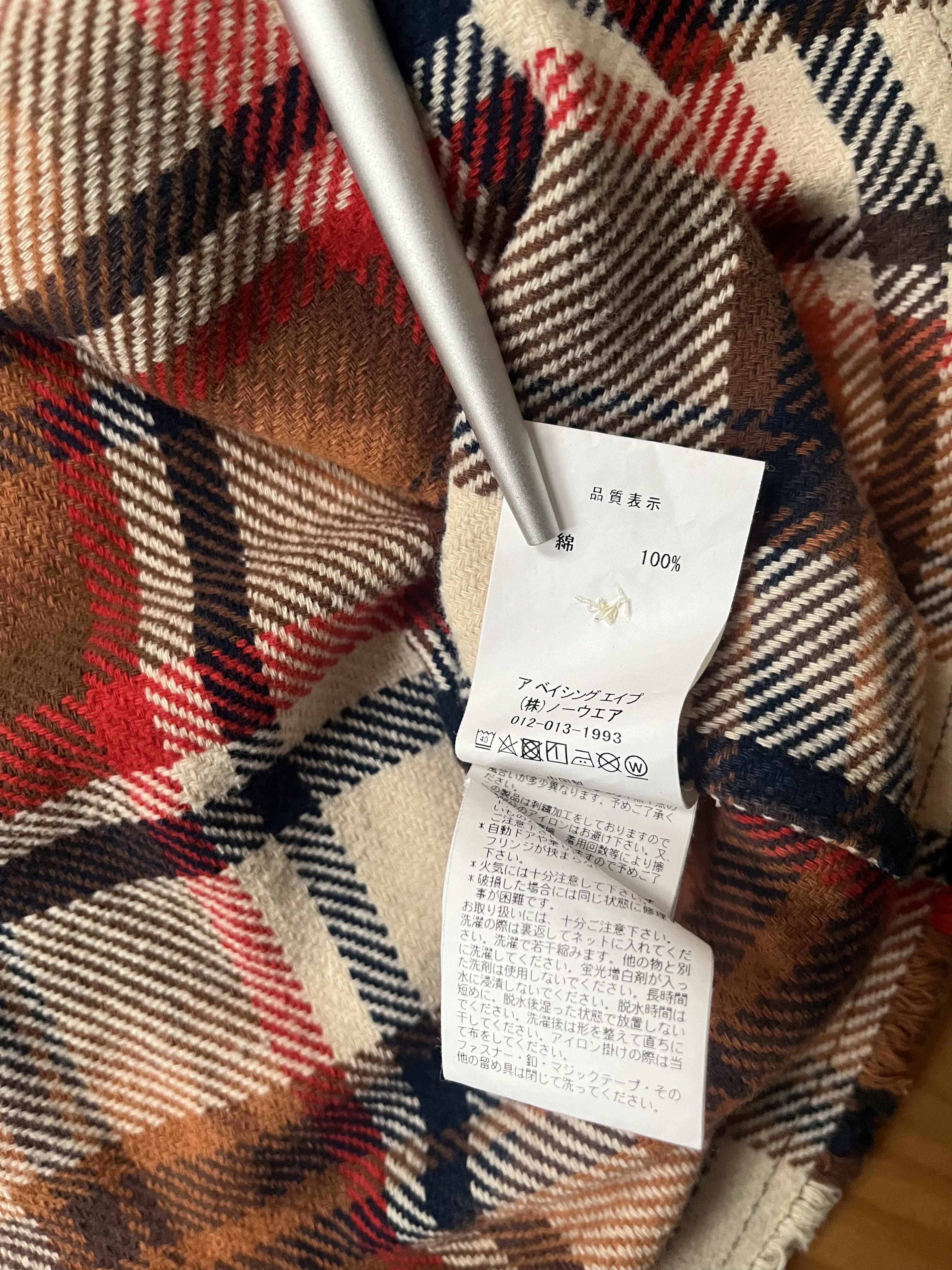 Bape BAPE CHECK FLANNEL ZIP UP SHIRT Size US XL / EU 56 / 4 - 9 Thumbnail