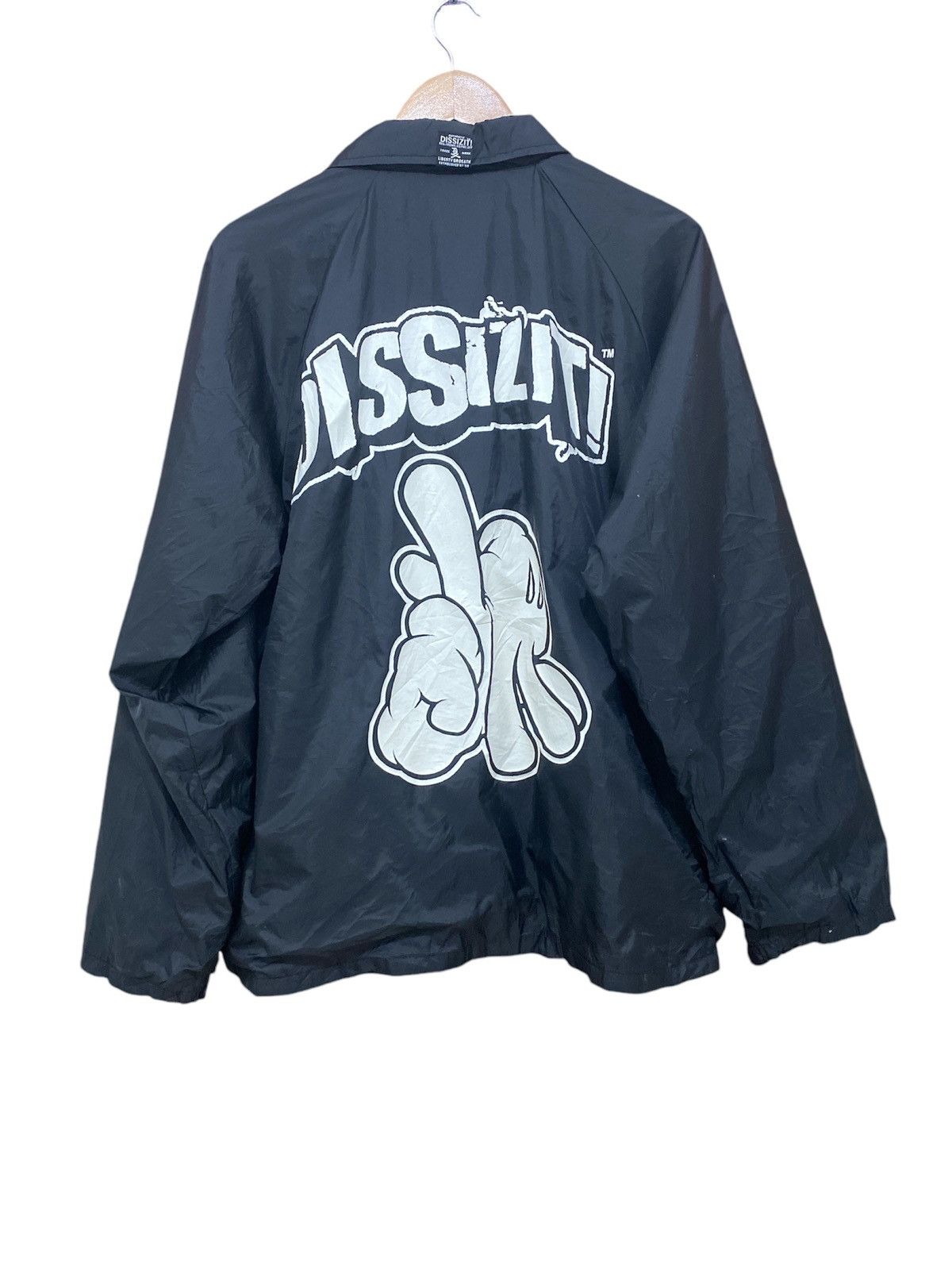 Dissizit × Japanese Brand Dissizit Liberty Or Death Big Logo Coach Jacket Size US L / EU 52-54 / 3 - 1 Thumbnail