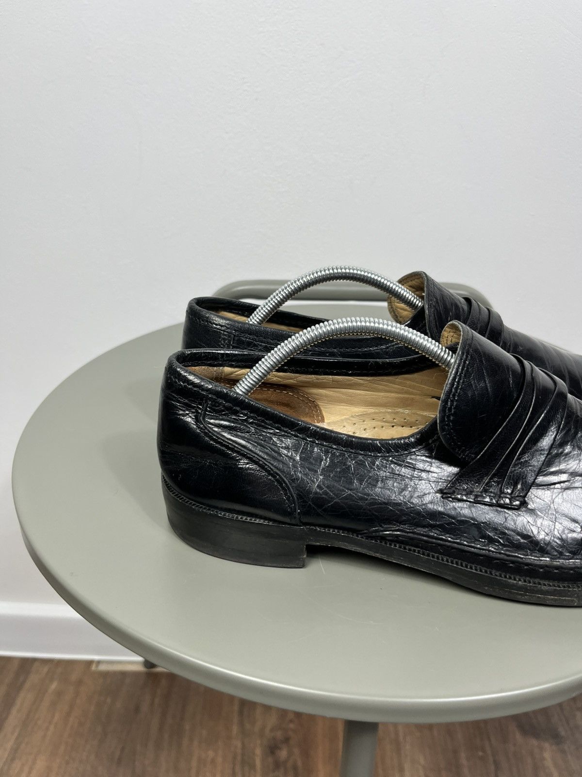 Other Men’s Black Leather Loafers EU 40 Classic Slip On Size US 6 / EU 39 - 3 Thumbnail