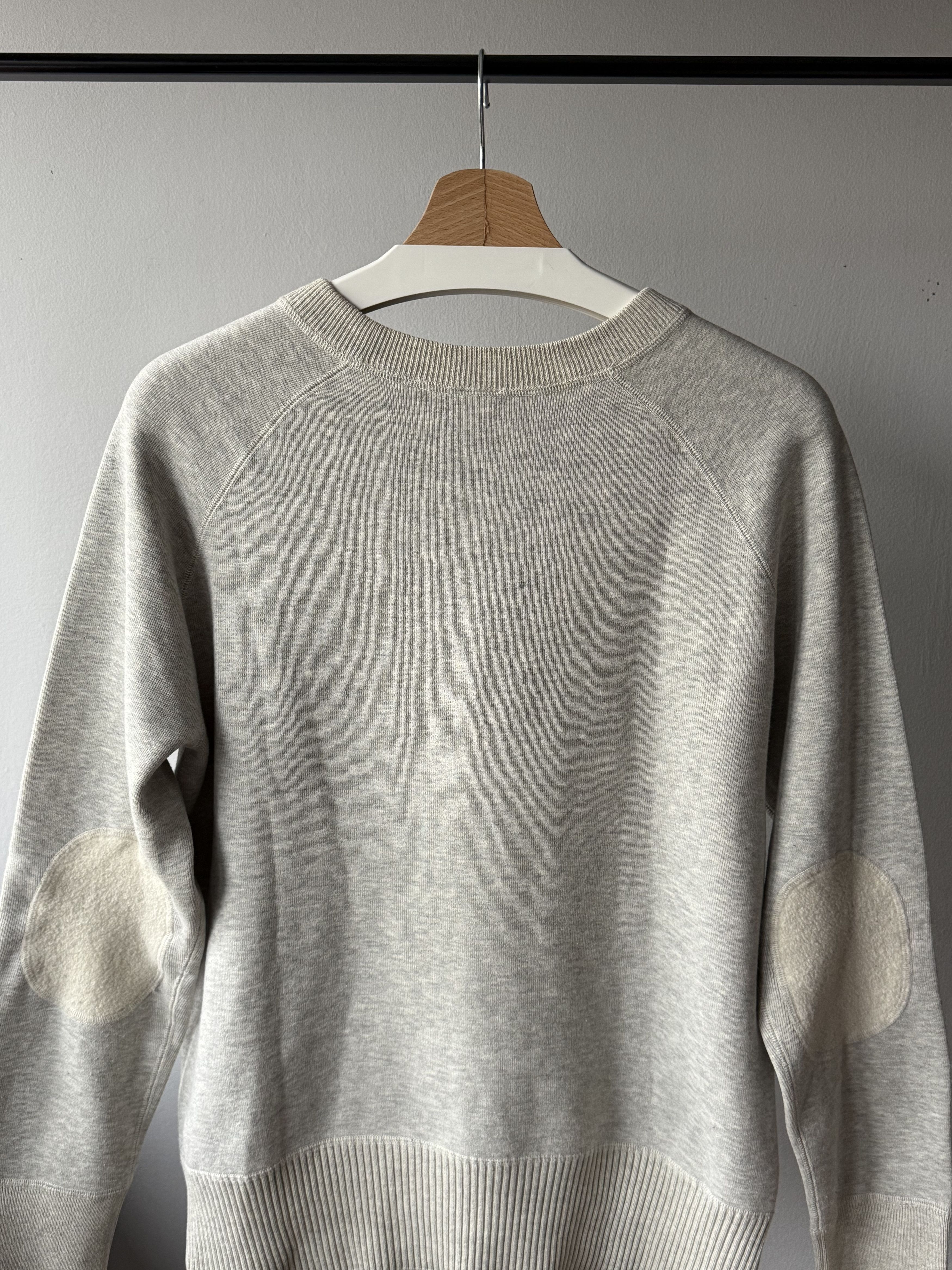 Arket Arket French Terry Cotton Wool Elbow Patches Gray Sweatshirt Size US S / EU 44-46 / 1 - 4 Thumbnail