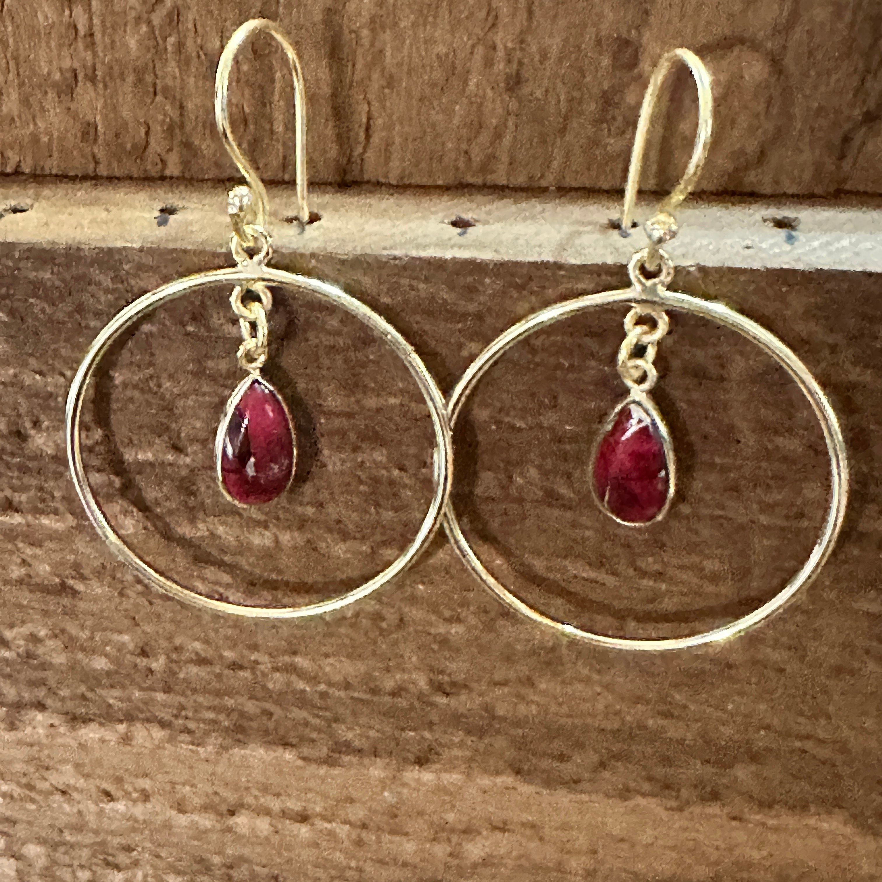 Other Golden Dahlia Rose Handmade Gold Plated Earrings, Natural St Size ONE SIZE - 2 Thumbnail
