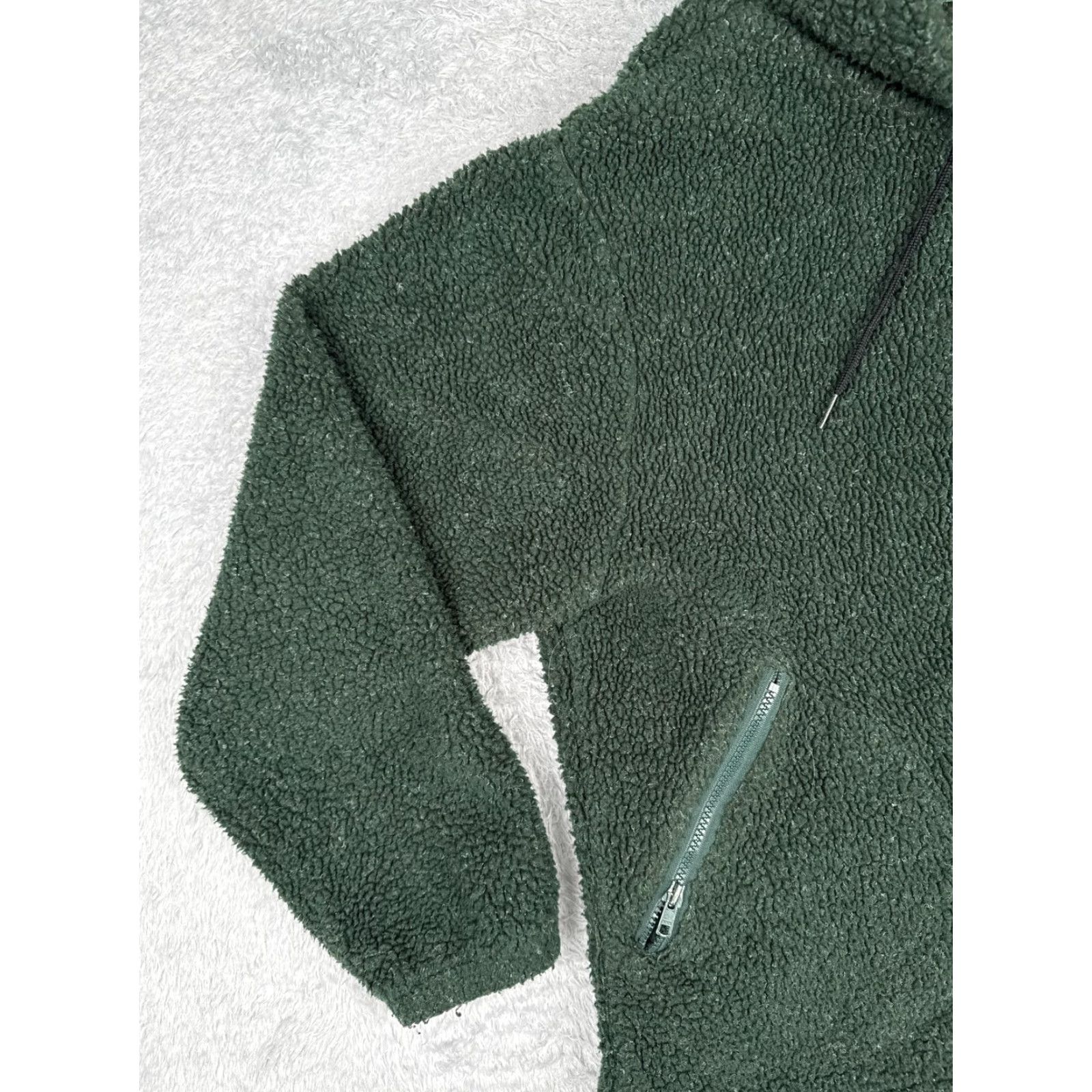 Vintage Cabela's For Women Jacket Green Sherpa Fleece Full Zip Hooded Pockets M Size M / US 6-8 / IT 42-44 - 5 Thumbnail