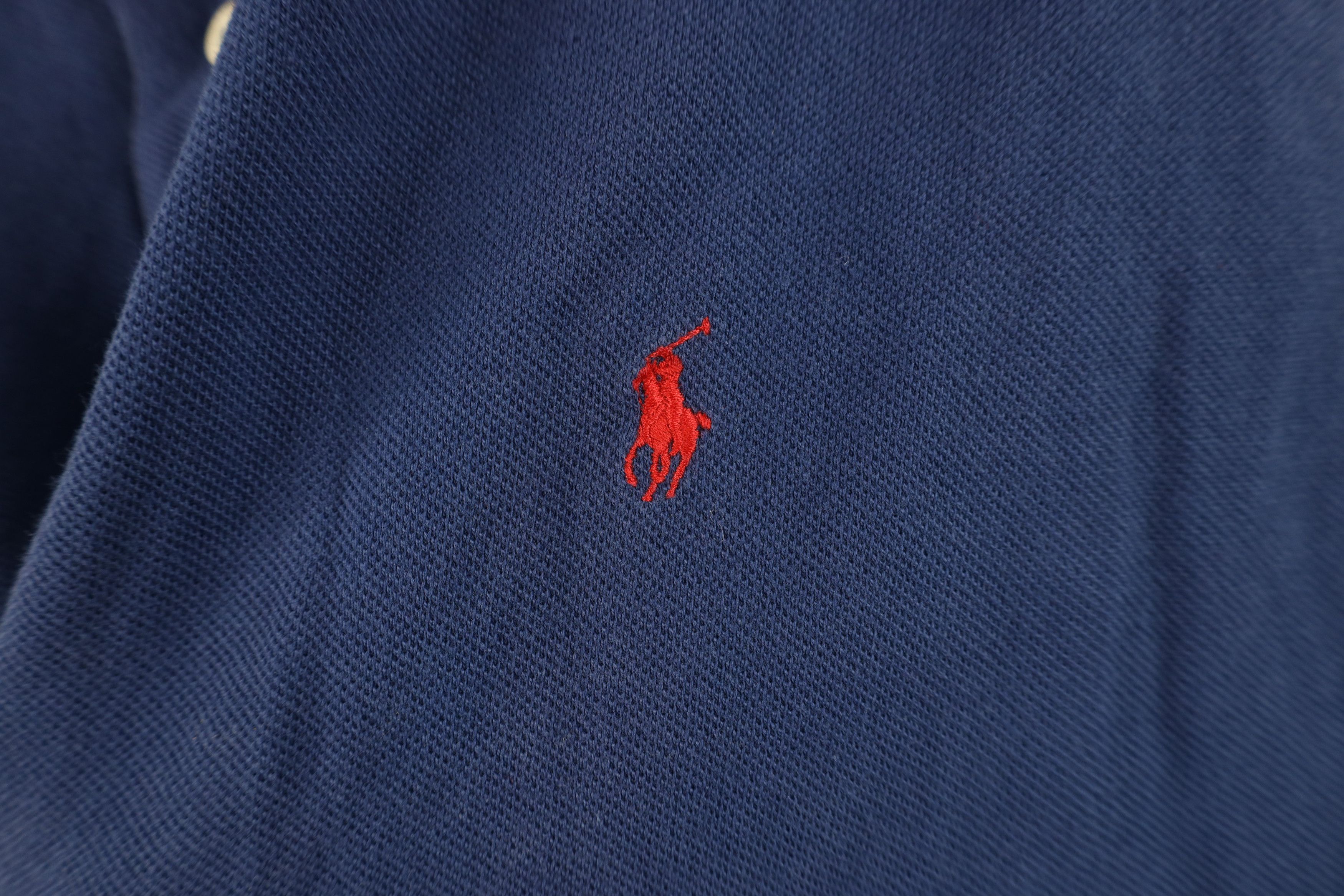 Ralph Lauren Vintage 90s Ralph Lauren Long Sleeve Rugby Polo Shirt Blue Size US L / EU 52-54 / 3 - 4 Thumbnail