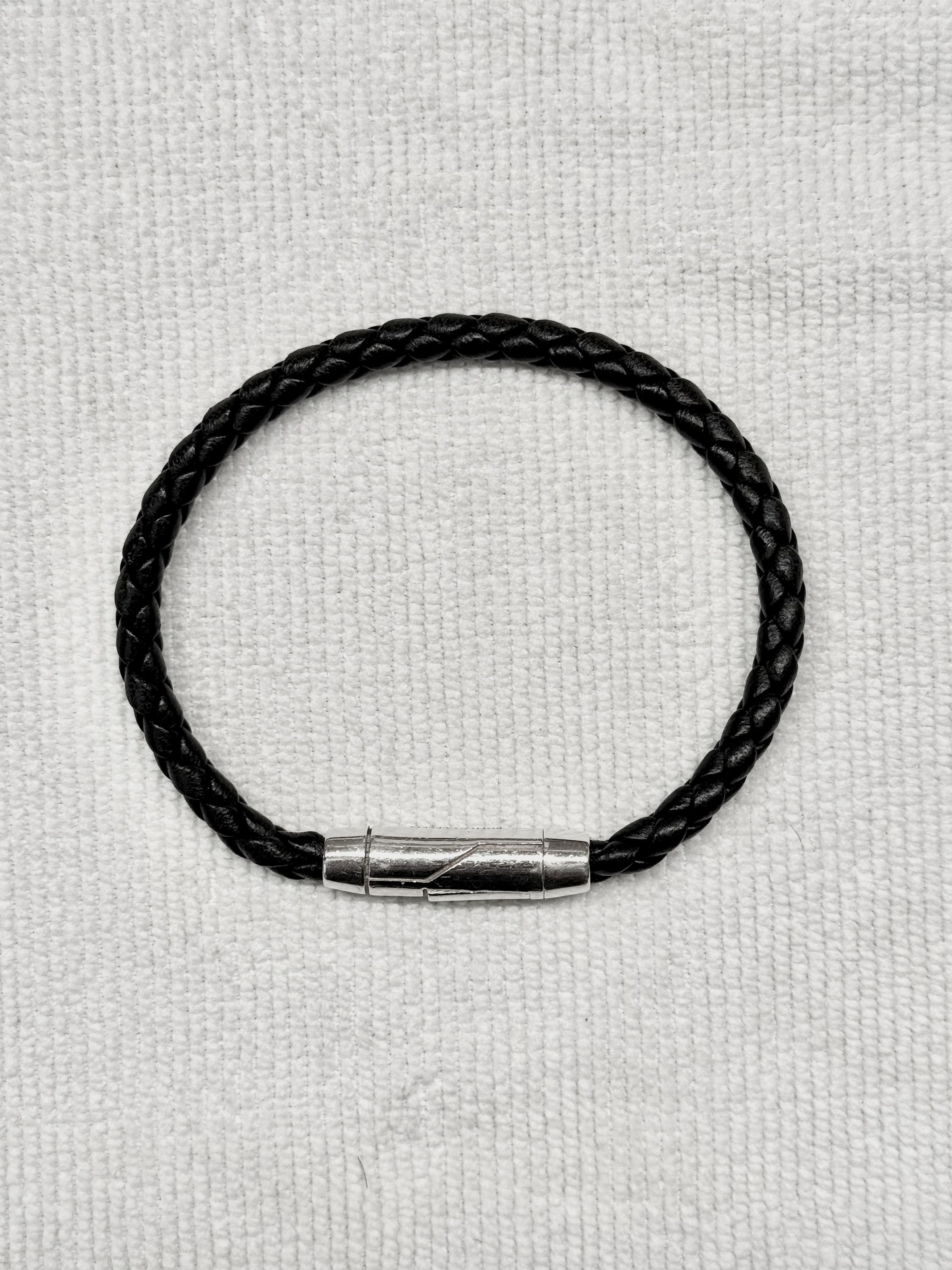 Bottega Veneta Braid Leather Bracelet - Black - Size Medium (21cm) Size ONE SIZE - 2 Thumbnail