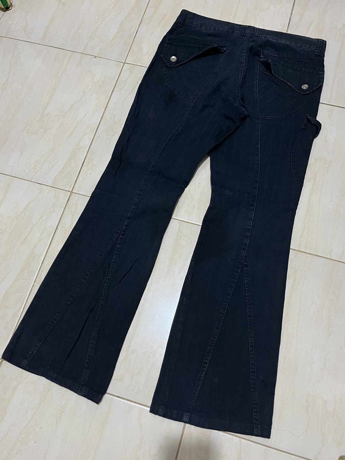 Japanese Brand Semanticdesign black washed Flare Pant Size US 32 / EU 48 - 6 Thumbnail