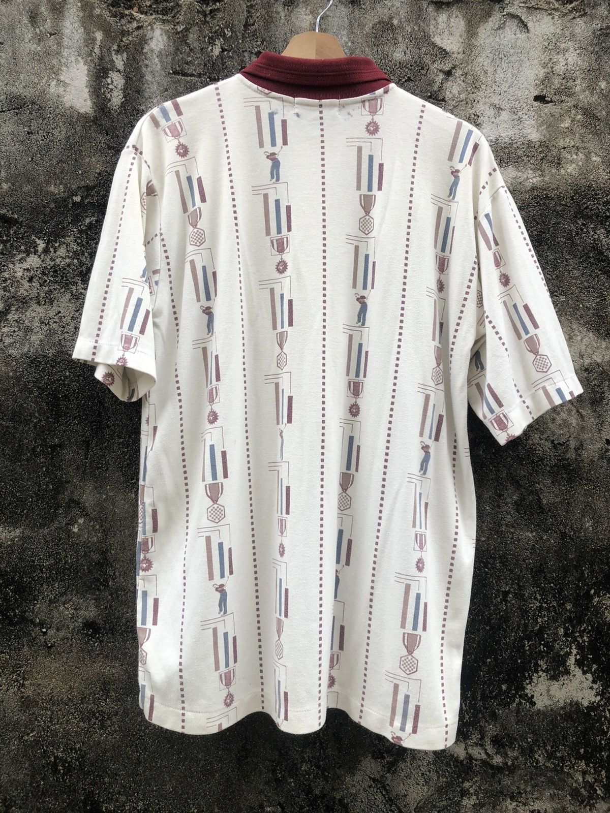 Polo Ralph Lauren × Vintage Vintage Polo by Ralph Lauren FullPrint Polo-Tee Size US L / EU 52-54 / 3 - 2 Thumbnail