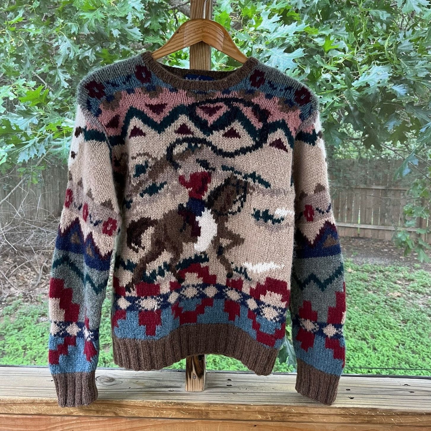 Ralph Lauren Ralph Lauren Vintage Cowboy Country 100% Wool Sweater 
