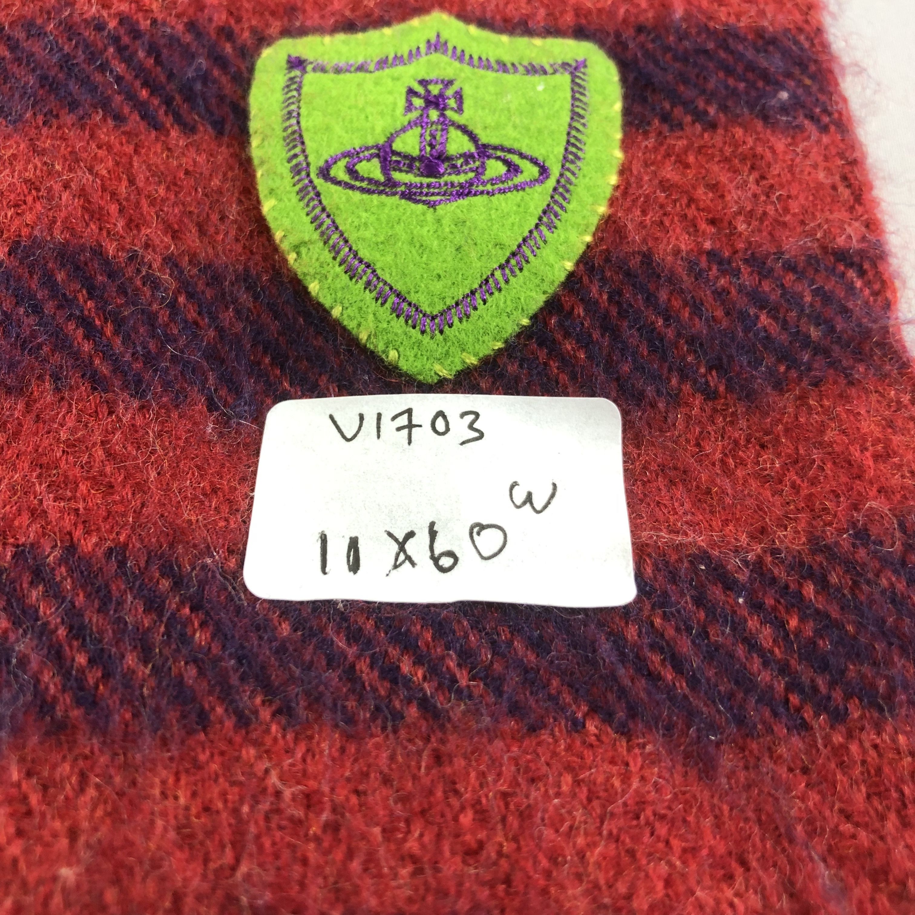 Vivienne Westwood Vivienne Westwood Striped Wool Scarf Muffler V1703 Size ONE SIZE - 9 Thumbnail