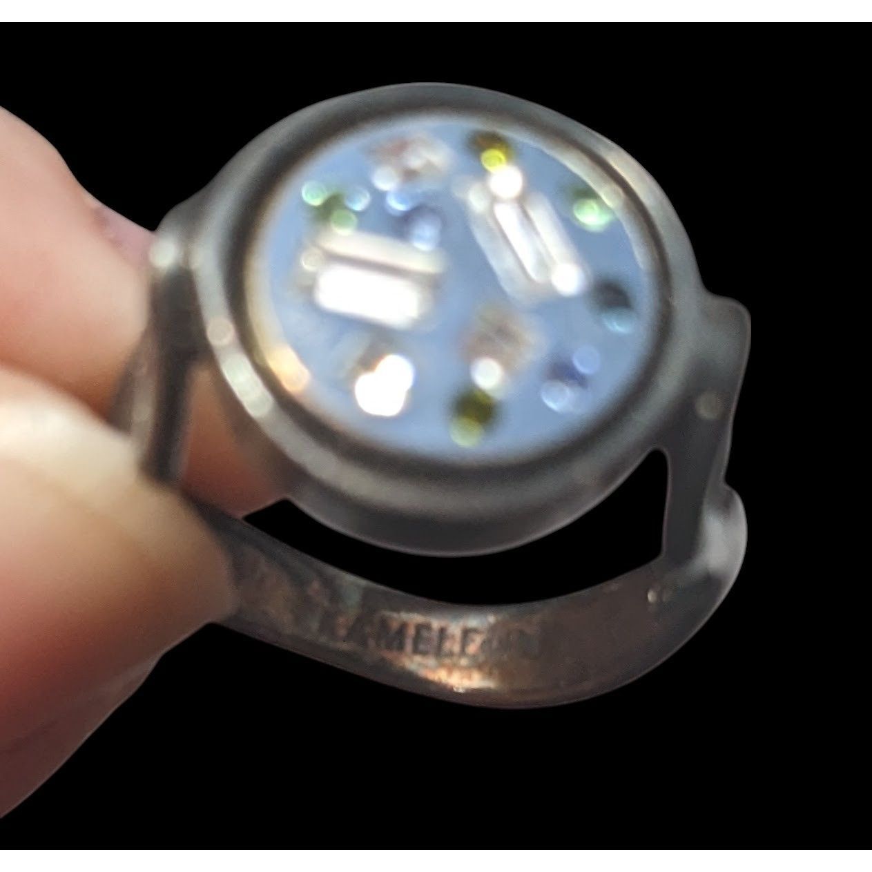 Other Spooky Gothic Kameleon Sterling Silver Ring with Removeable/ Size ONE SIZE - 15 Thumbnail