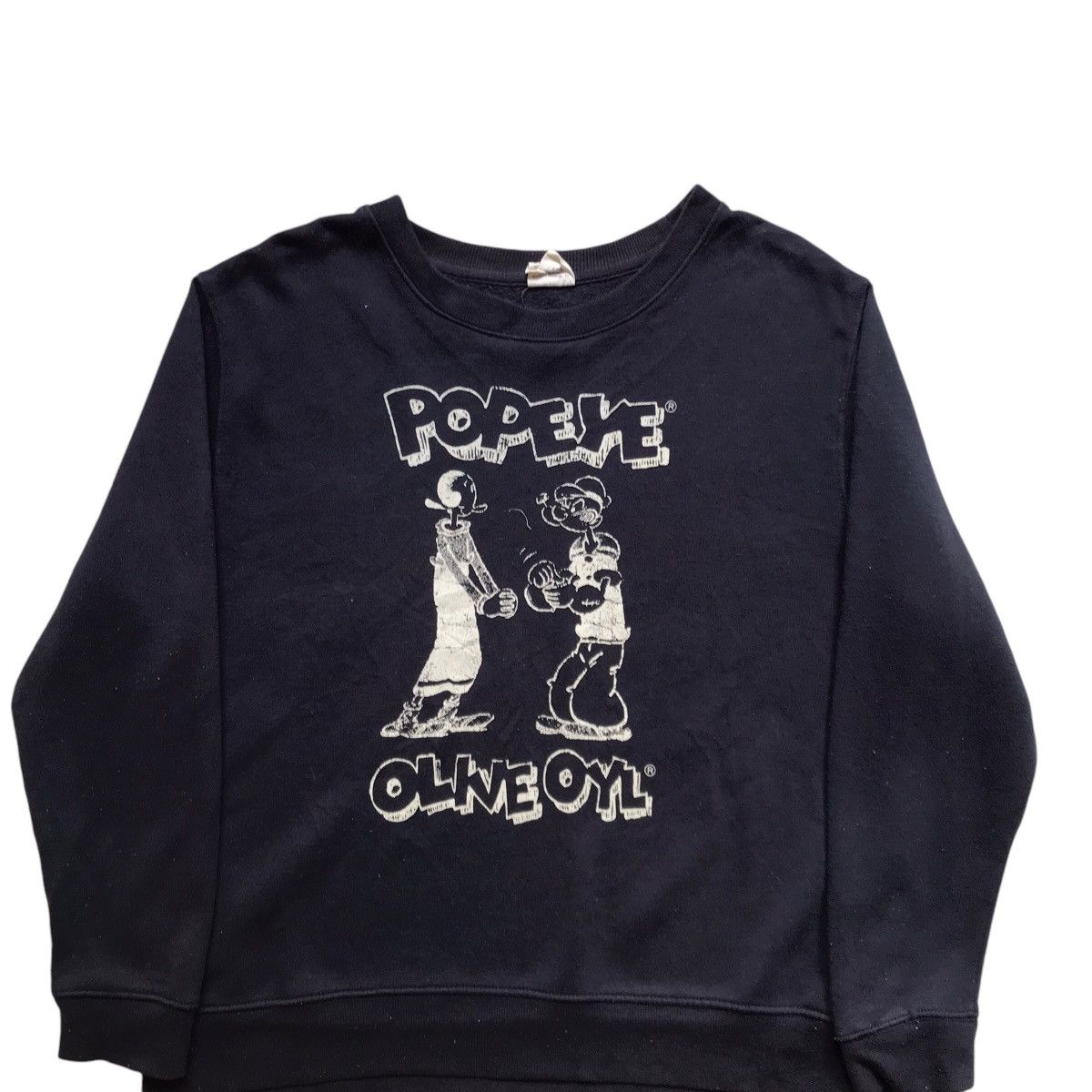 Cartoon Network × Nintendo × Vintage Vintage 90s Popeye Olive Oyl Spellout Sweatshirts Size US M / EU 48-50 / 2 - 5 Thumbnail
