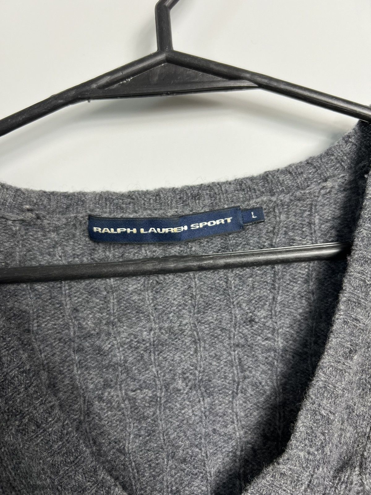 Polo Ralph Lauren × Ralph Lauren Sport Braid Sweater Ralph Lauren 100% Lambs Wool Size L / US 10 / IT 46 - 4 Thumbnail