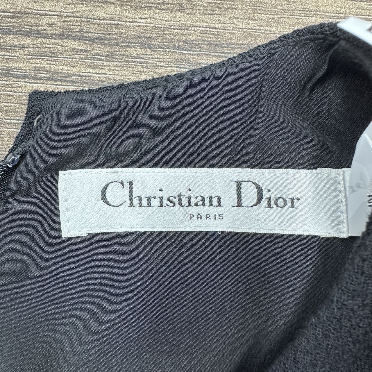 Dior Dior Black Wool Long Dress K26WX Size XS / US 0-2 / IT 36-38 - 5 Thumbnail