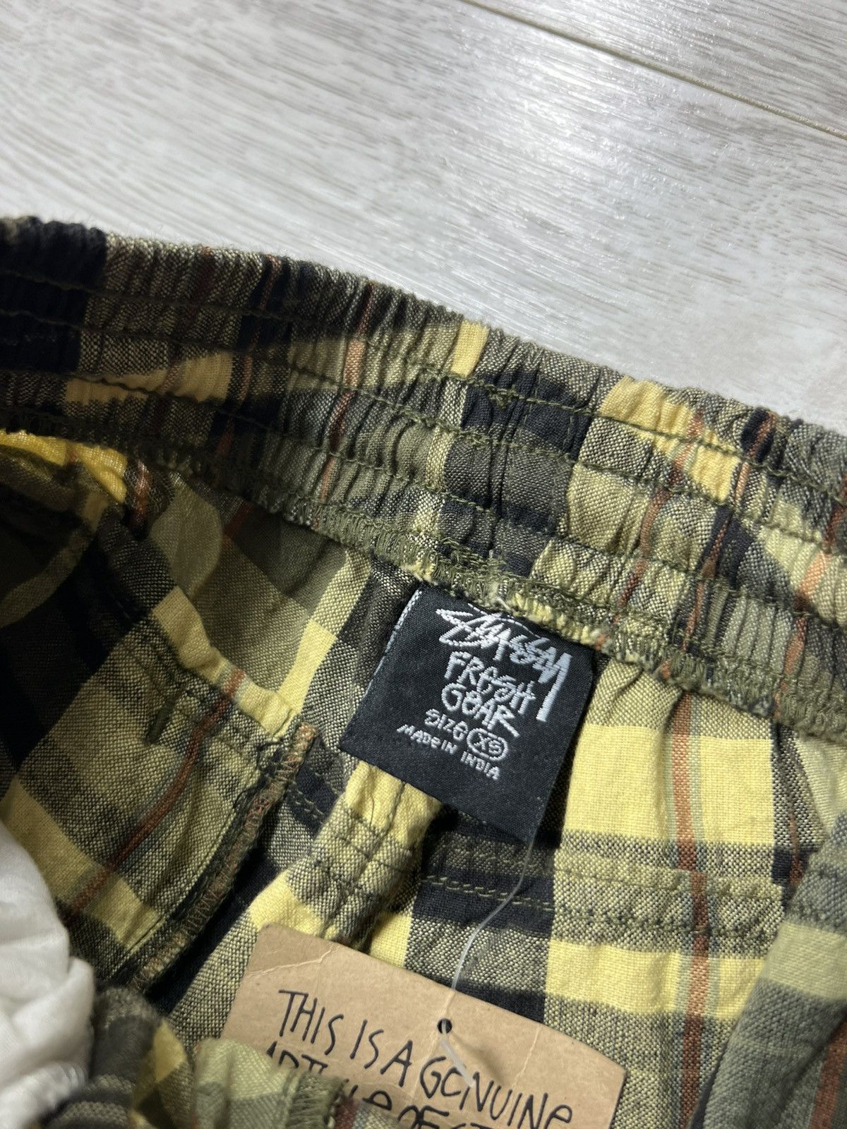 Stussy Rare 90s Vintage Stussy ELASTIC STUFF Men’s Checked Shorts Size US 30 / EU 46 - 11 Thumbnail