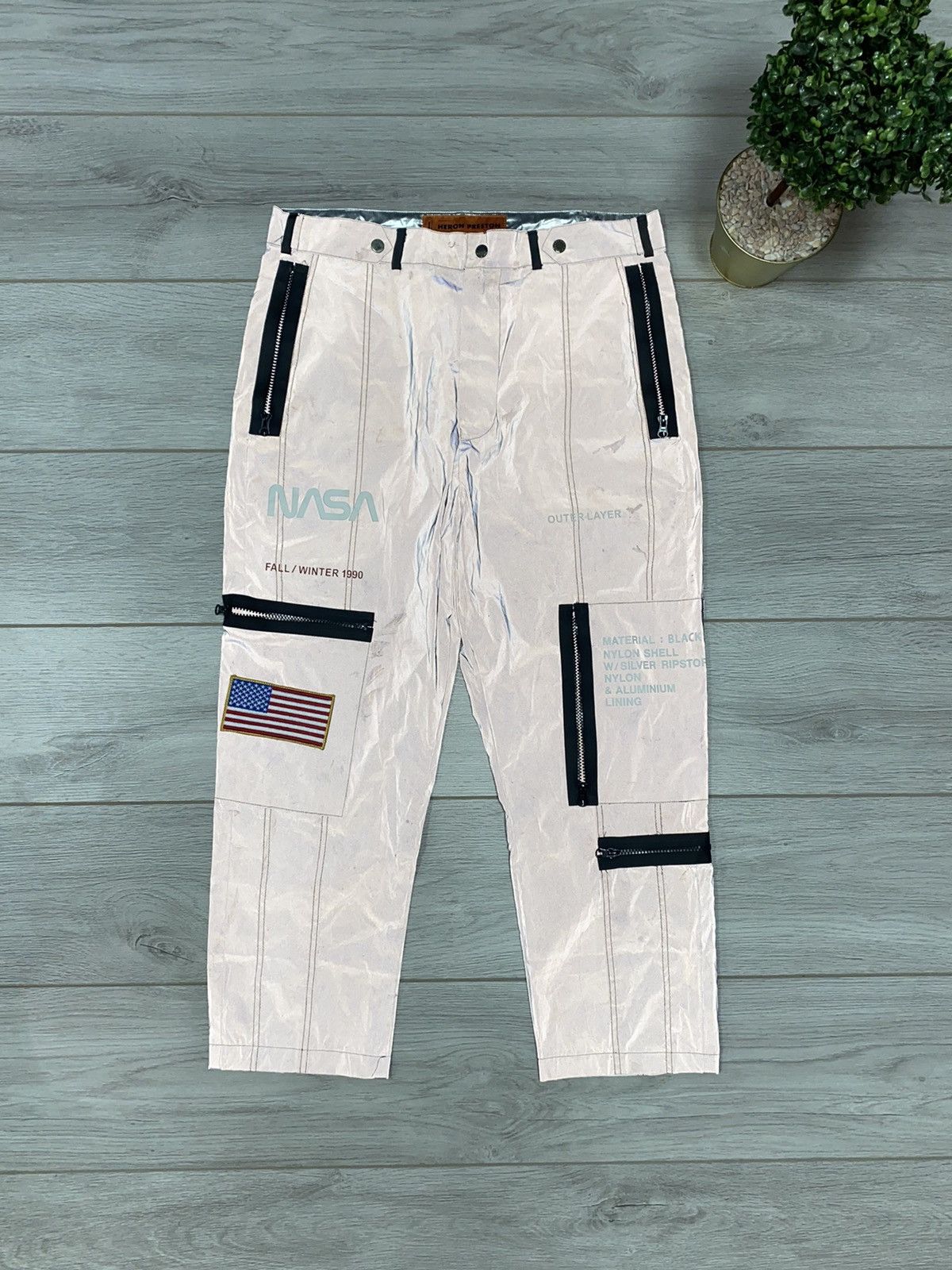 Heron Preston Iconic HERON PRESTON USA 🇺🇸 flag reflective NASA pants Size US 32 / EU 48 - 2 Thumbnail