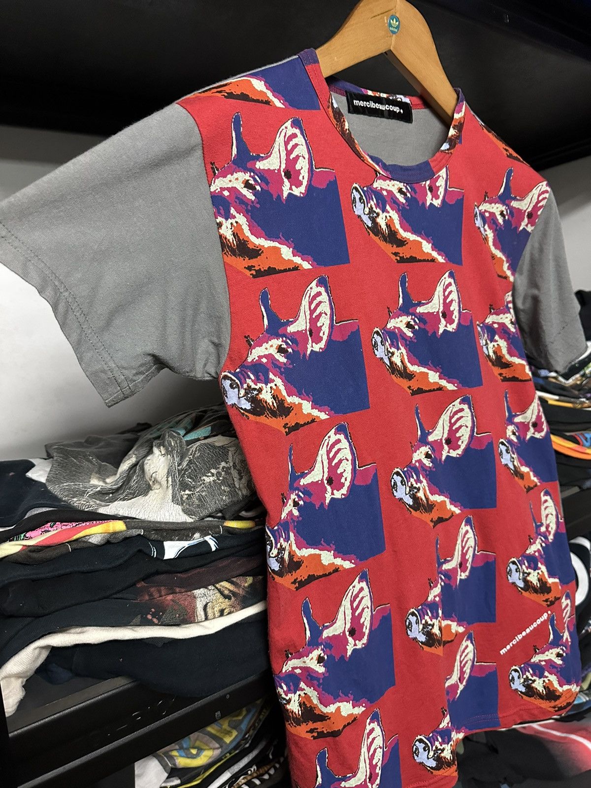 Issey Miyake × Vintage × mercibeaucoup Vintage Mercibeaucoup Ovp Pig Pop Art Tee Size US S / EU 44-46 / 1 - 4 Thumbnail