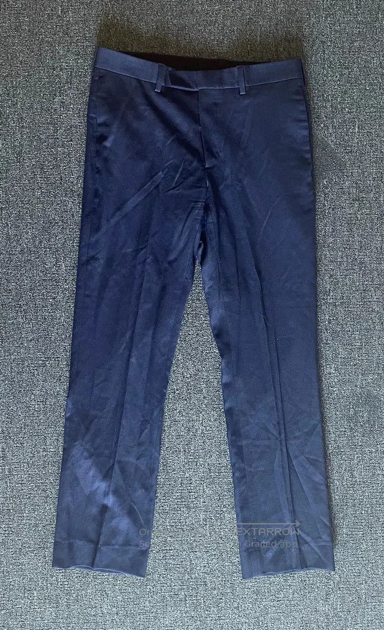 Dior Dior Blue Wool Casual Trousers. Size US 36 / EU 52 - 1 Thumbnail