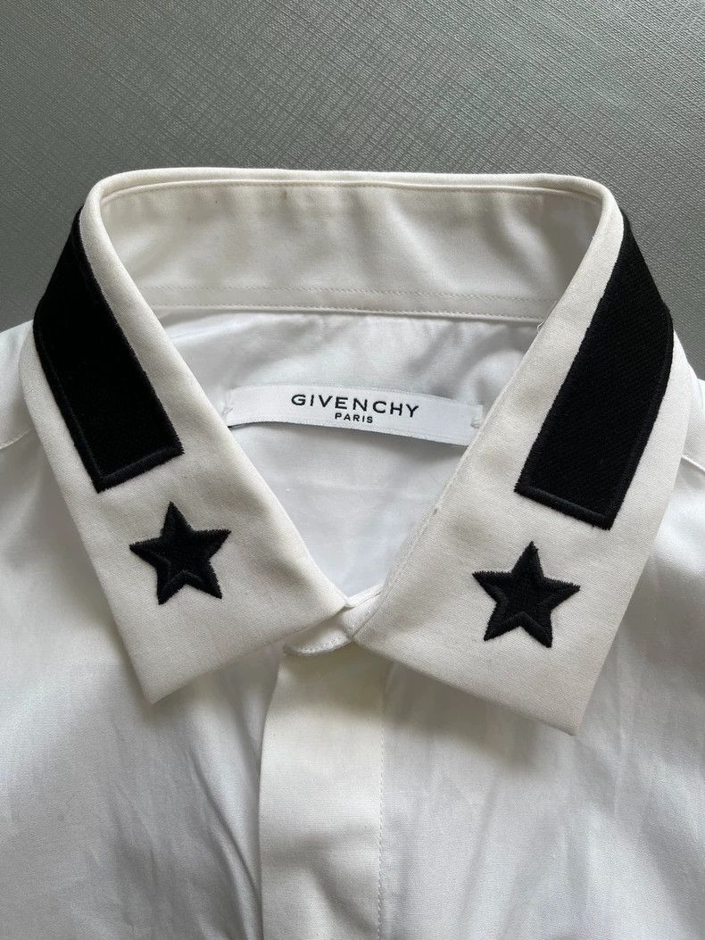 Givenchy Givenchy Five-Star Embroidered Collar, White Cotton Long S Size US M / EU 48-50 / 2 - 6 Thumbnail