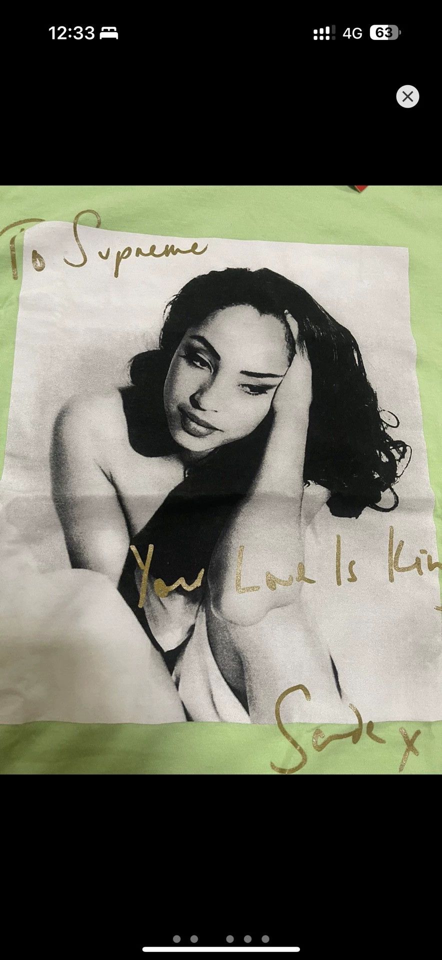 Supreme Supreme Sade Short Sleeve Tee Green L Size US L / EU 52-54 / 3 - 3 Thumbnail