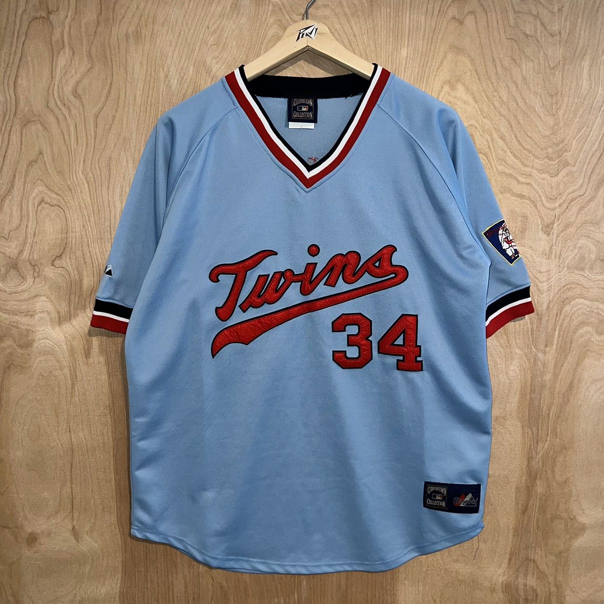 90's Kirby Puckett Minnesota Twins Majestic MLB Jersey Size Large