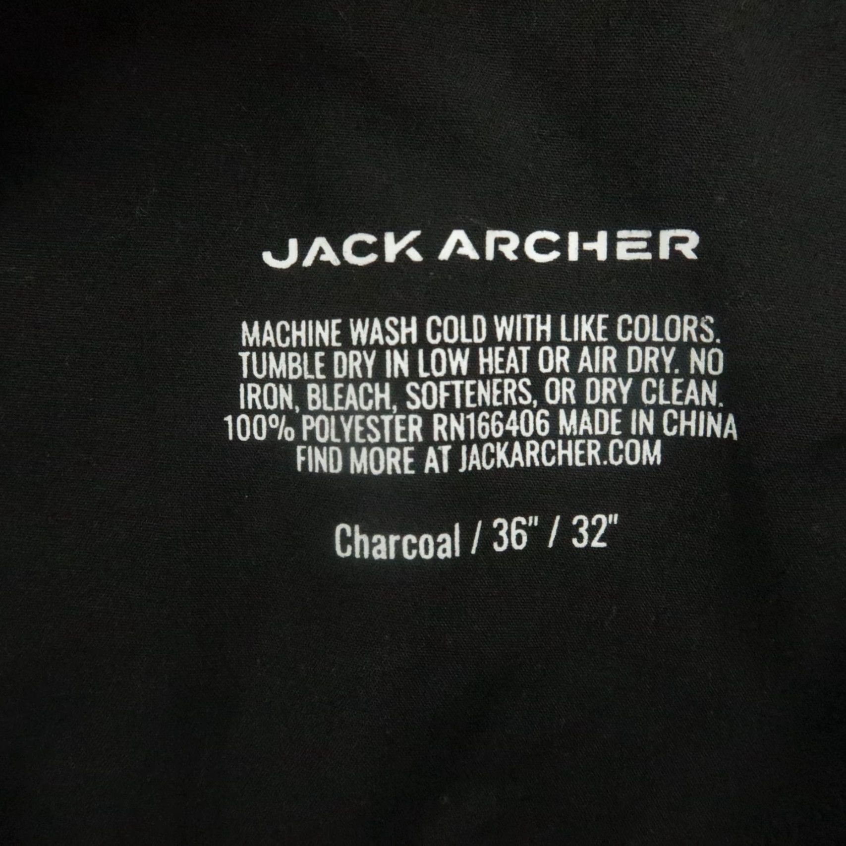 Vintage Jack Archer Pants Men 36x32 Charcoal Gray Jetsetter Tech Chino Zip Pocket Size US 36 / EU 52 - 4 Thumbnail