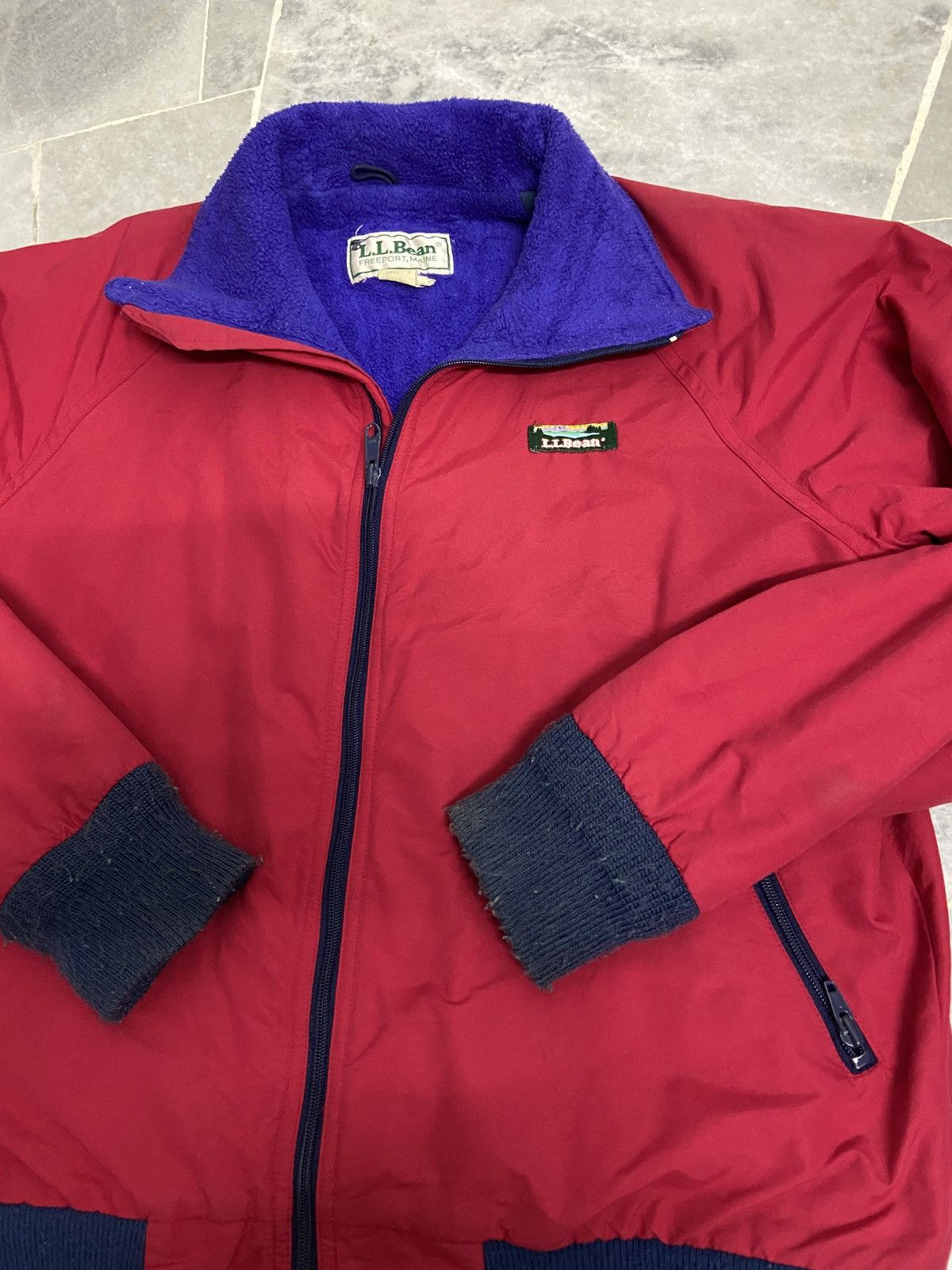 L.L. Bean Vintage 80s LL BEAN Jacket Nylon Zipper Lining Fleece Size US M / EU 48-50 / 2 - 9 Thumbnail