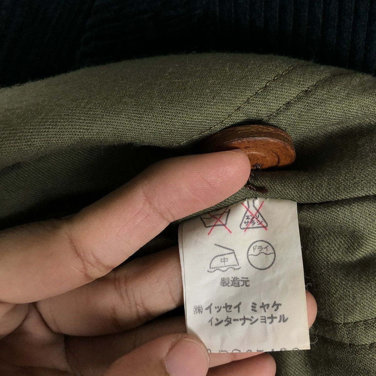 Issey Miyake 🔥VINTAGE 80’s LONG JACKET CORDUROY ISSEY SPORT LEATHER PARTS Size US M / EU 48-50 / 2 - 21 Thumbnail