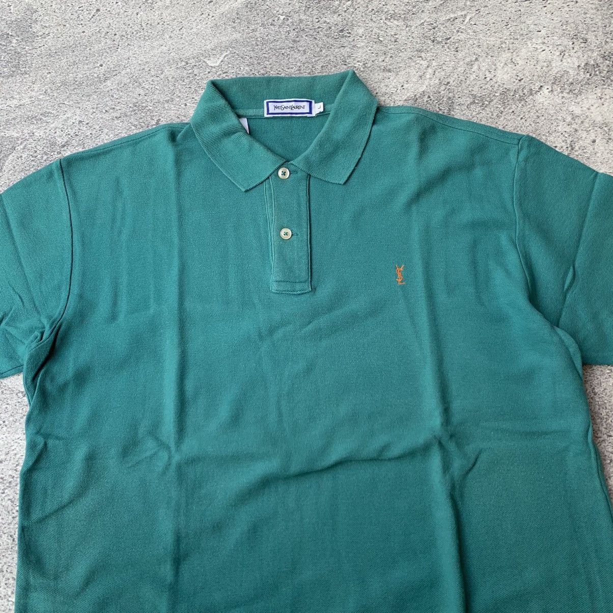 Yves Saint Laurent Vintage YvesSaintlaurent Polo Shirt Size US L / EU 52-54 / 3 - 2 Thumbnail