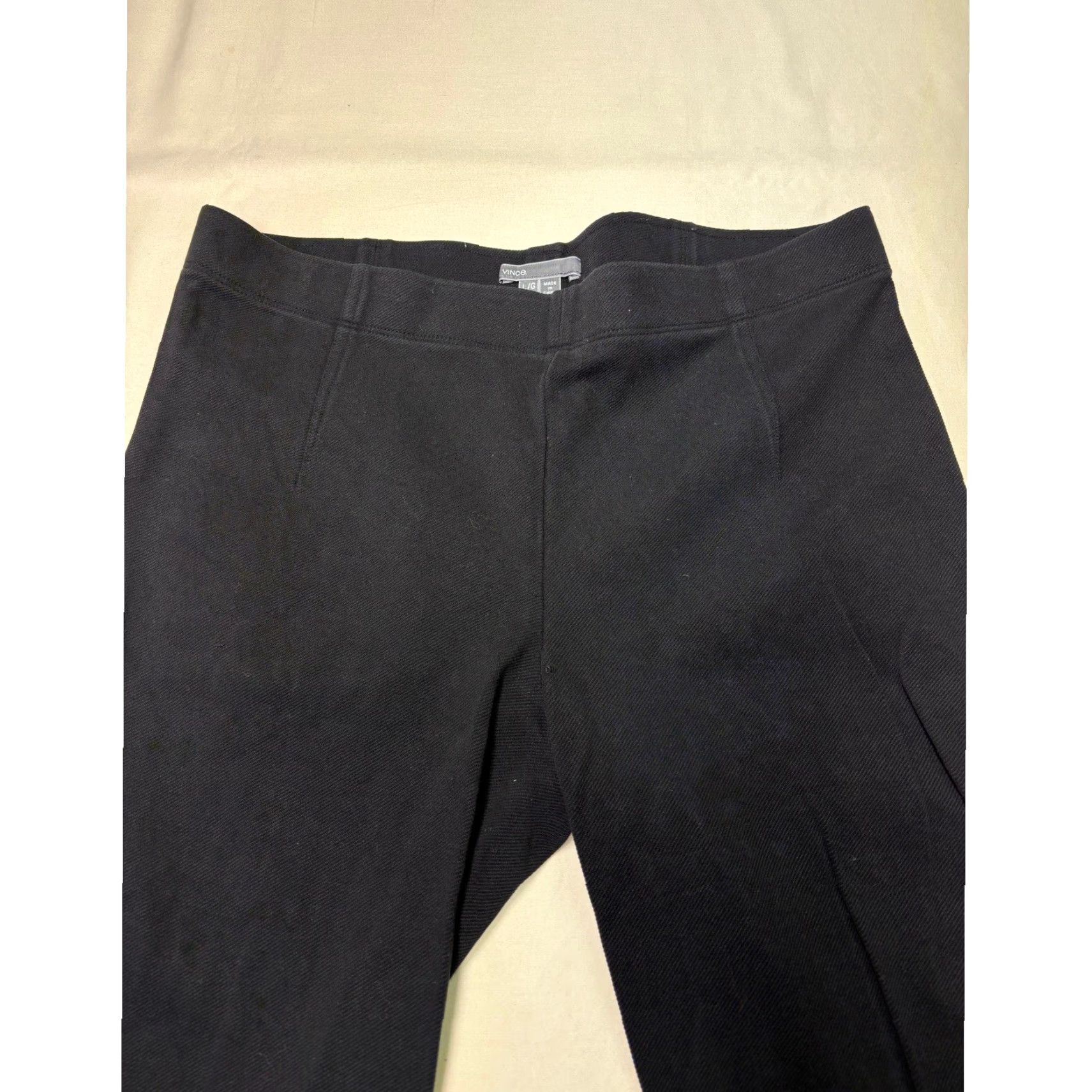 Vince Vince Black Textured Ponte Knit Leggings Slim Fit Pants Large W32 L31 Size 36" / US 14 / IT 50 - 2 Thumbnail