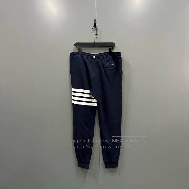 Thom Browne Thom Browne size 2 Navy Striped Sweatpants Size US 27 - 2 Thumbnail