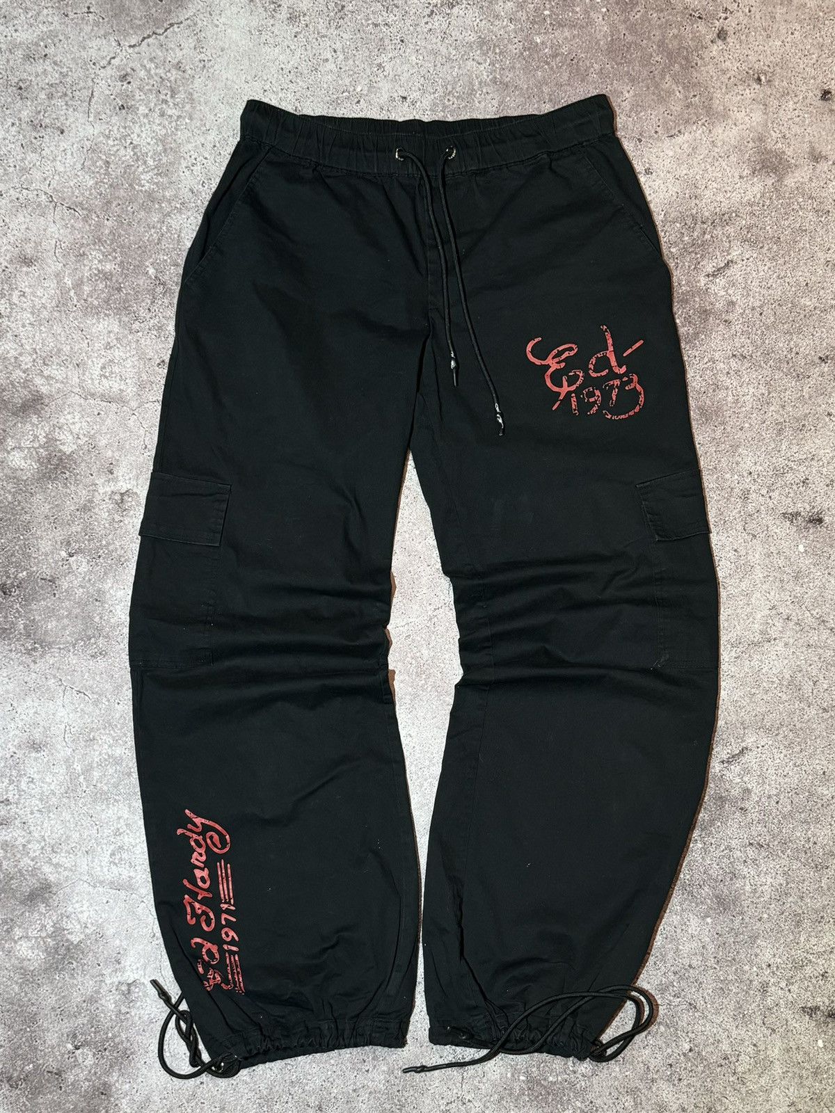 Christian Audigier × Ed Hardy × Vintage Ed Hardy Vintage big logo cargo pants Size US 30 / EU 46 - 5 Thumbnail