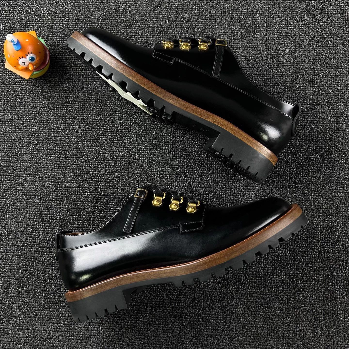 Dior Dior Black Patent Loafer 37.5 Studded Laced Size US 6.5 / IT 36.5 - 4 Thumbnail