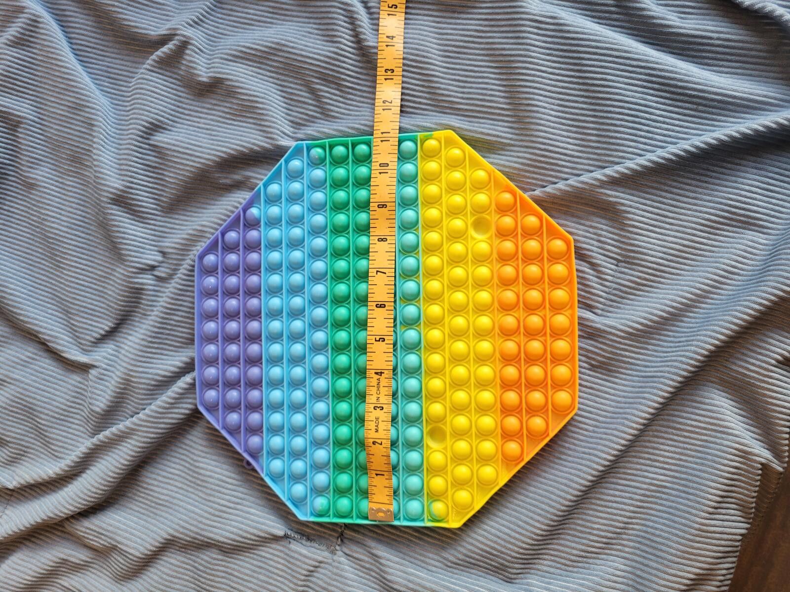 Genetic Manipulation Shinichiro Kuriya Huge! Octagonal Rainbow Pop It Fidget Toy Size ONE SIZE - 4 Thumbnail