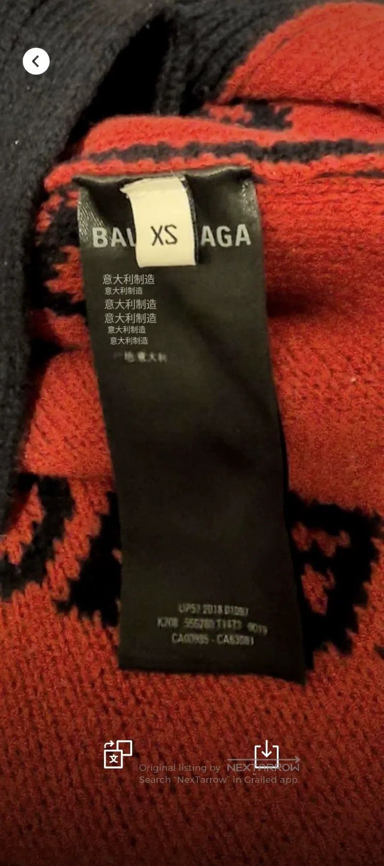 Balenciaga Balenciaga Logo Knit Open Cardigan Size US XS / EU 42 / 0 - 2 Thumbnail