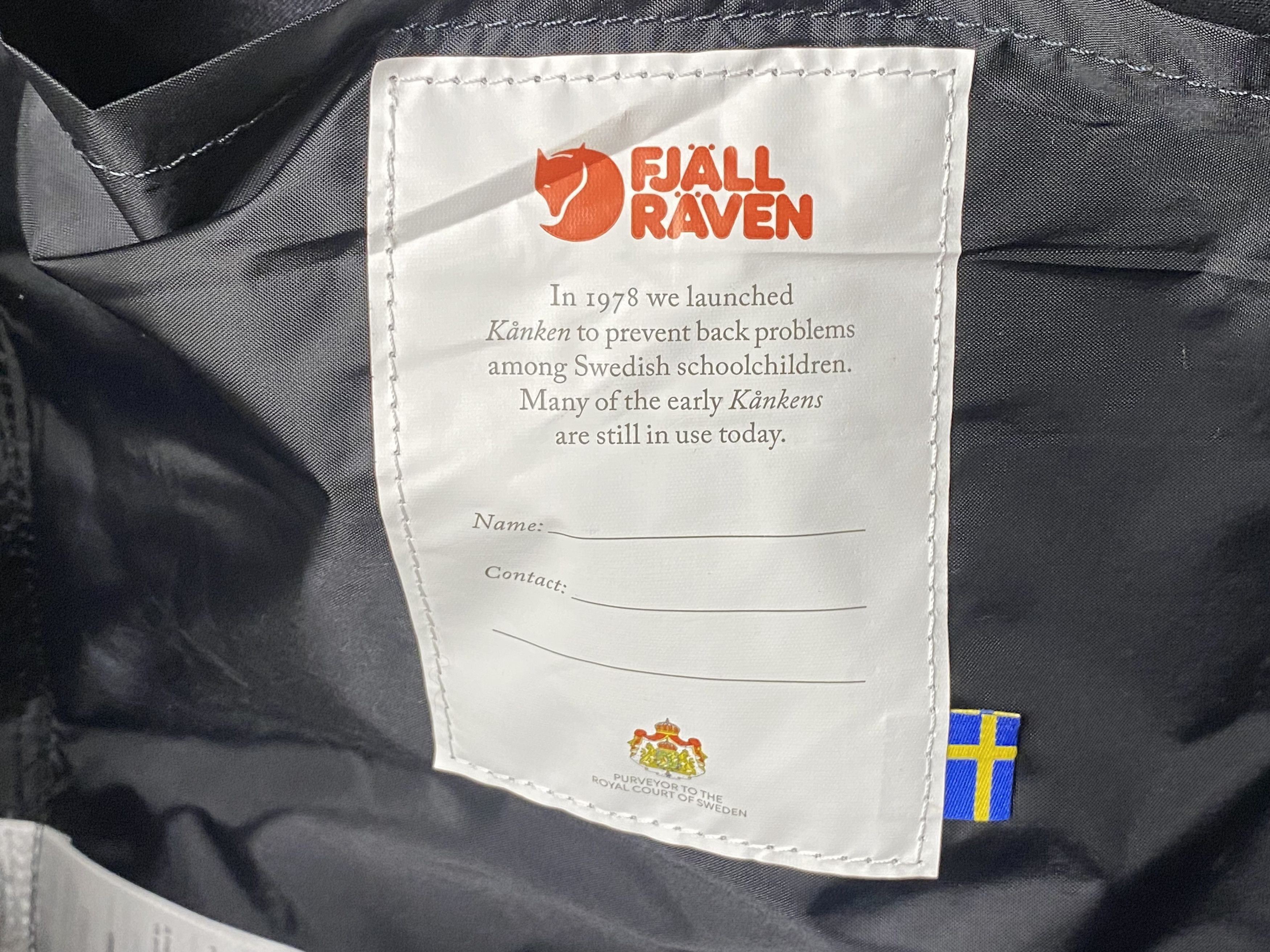 Fjallraven FJALLRAVEN KANKEN BLACK BACKPACK CLASSIC STYLE 23510 Size ONE SIZE - 5 Thumbnail