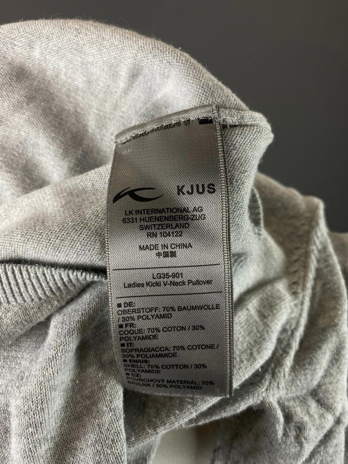 KJUS Ladies Kjus Gray Cotton Long Sleeve Sweater Size 40 / L Size L / US 10 / IT 46 - 11 Thumbnail