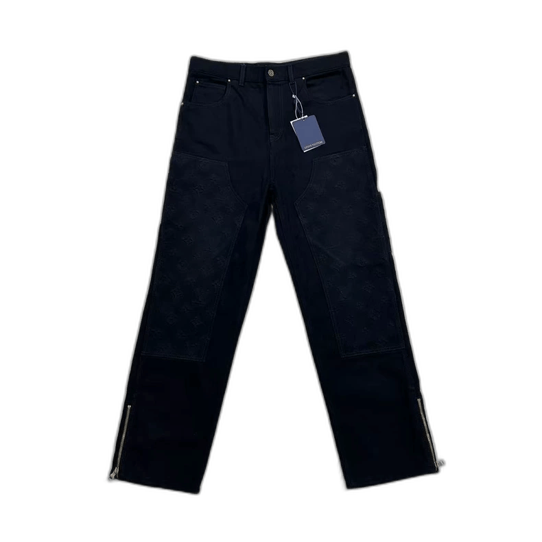 Louis Vuitton Louis Vuitton Embossed Denim Pants Size 31 Size US 31 - 1 Thumbnail