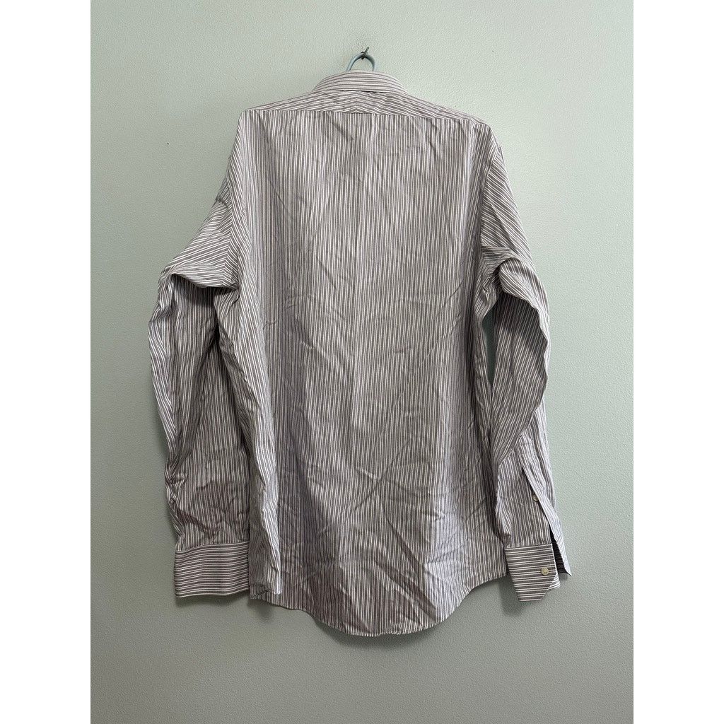 Brooks Brothers Brooks Brothers gray striped Milano button down size 17 Size US XL / EU 56 / 4 - 3 Thumbnail